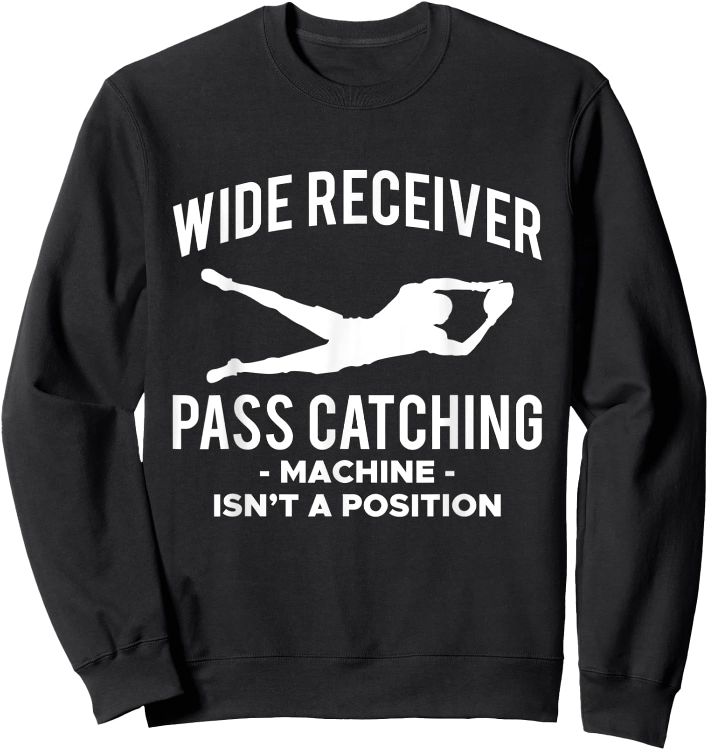 The Wide Receiver Football Sweatshirt - Sweatshirt | Black