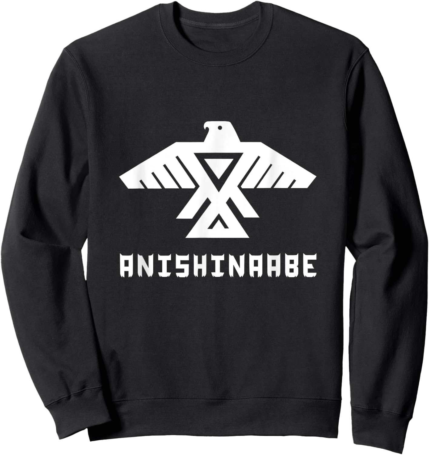 Anishinaabe First Nations Thunderbird, Ojibwe Indigenous Sweatshirt - Sweatshirt | Black