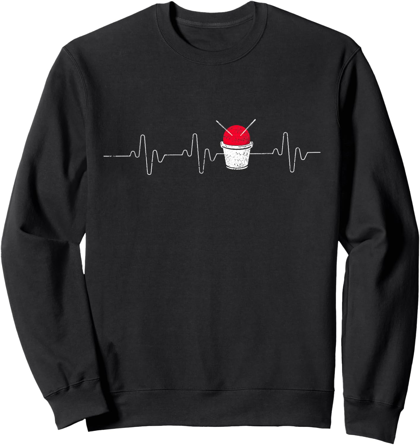 Cardio Drumming Heartbeat Fitness Class Gym Workout Exercise Sweatshirt - Sweatshirt | Black