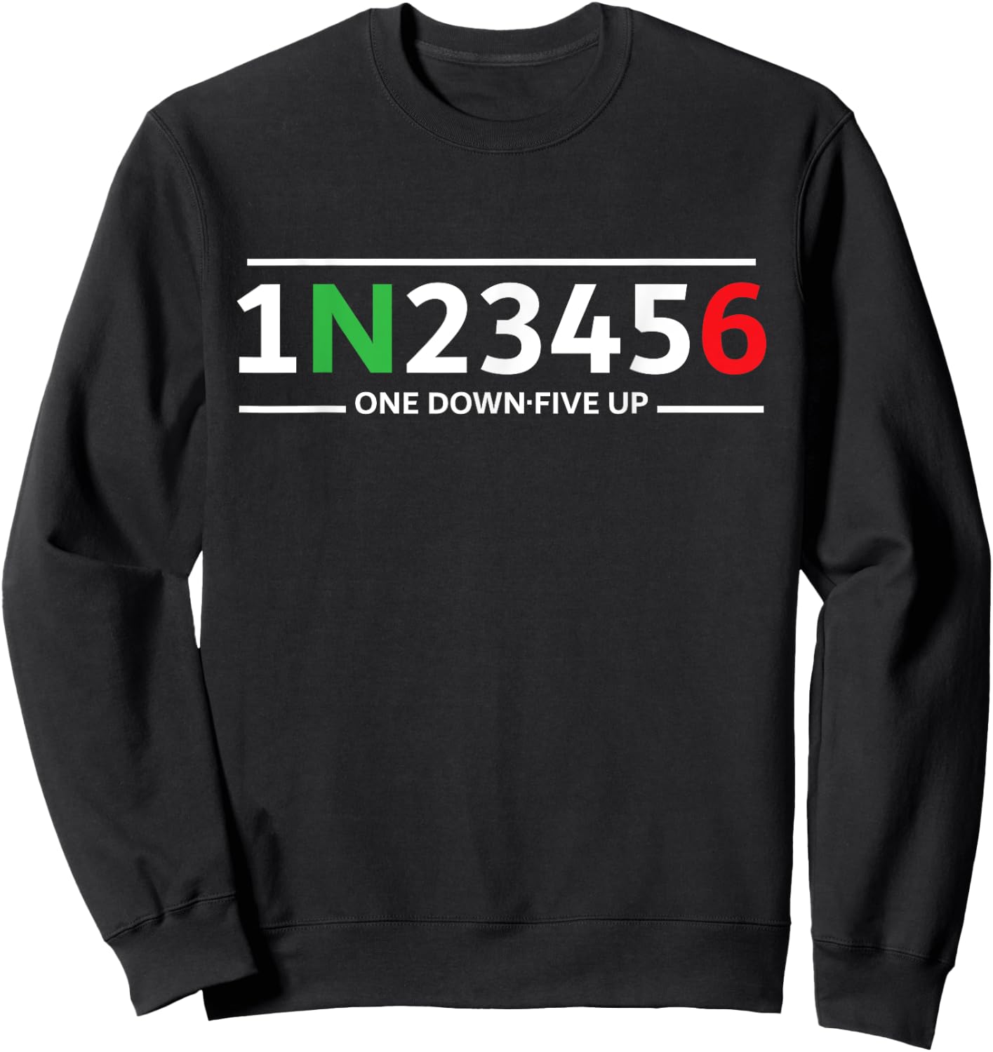 Motorcycle Shift Funny Biker Motorcyclist One Down Five Up Sweatshirt - Sweatshirt | Black