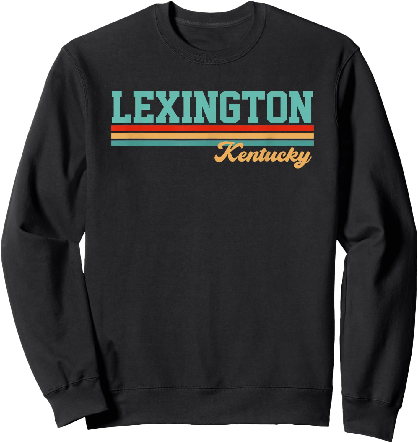 Retro Lexington Kentucky Sweatshirt - Sweatshirt | Black