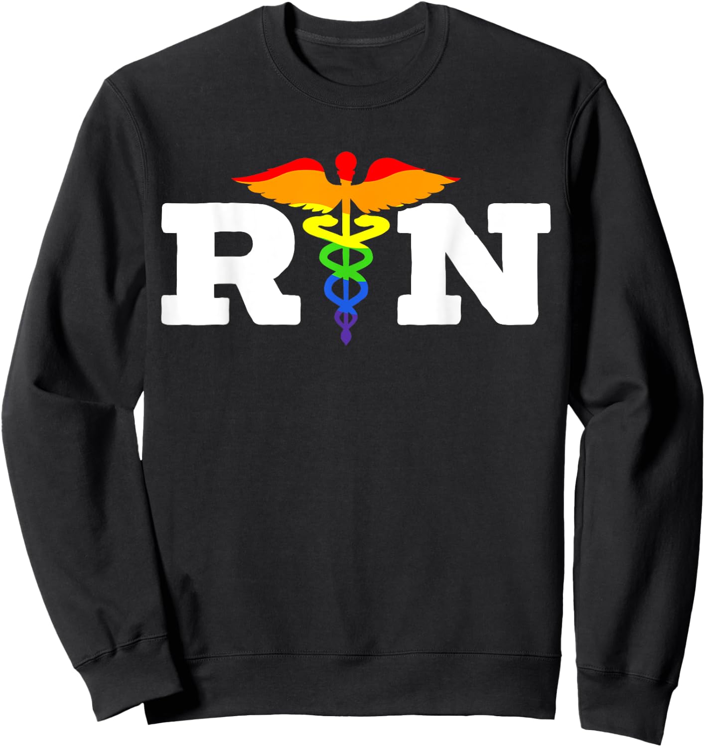 Nurse Gay Rainbow Pride March Medicine Ally Nursing Sweatshirt - Sweatshirt | Black
