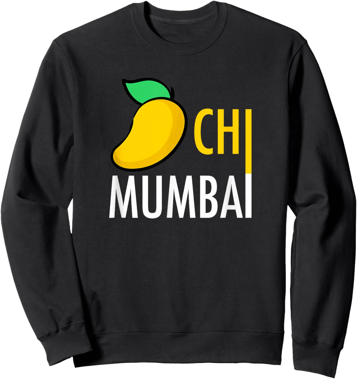 Aamchi Mumbai Marathi Maharashtra Mango Travel India Sweatshirt - Sweatshirt | Black