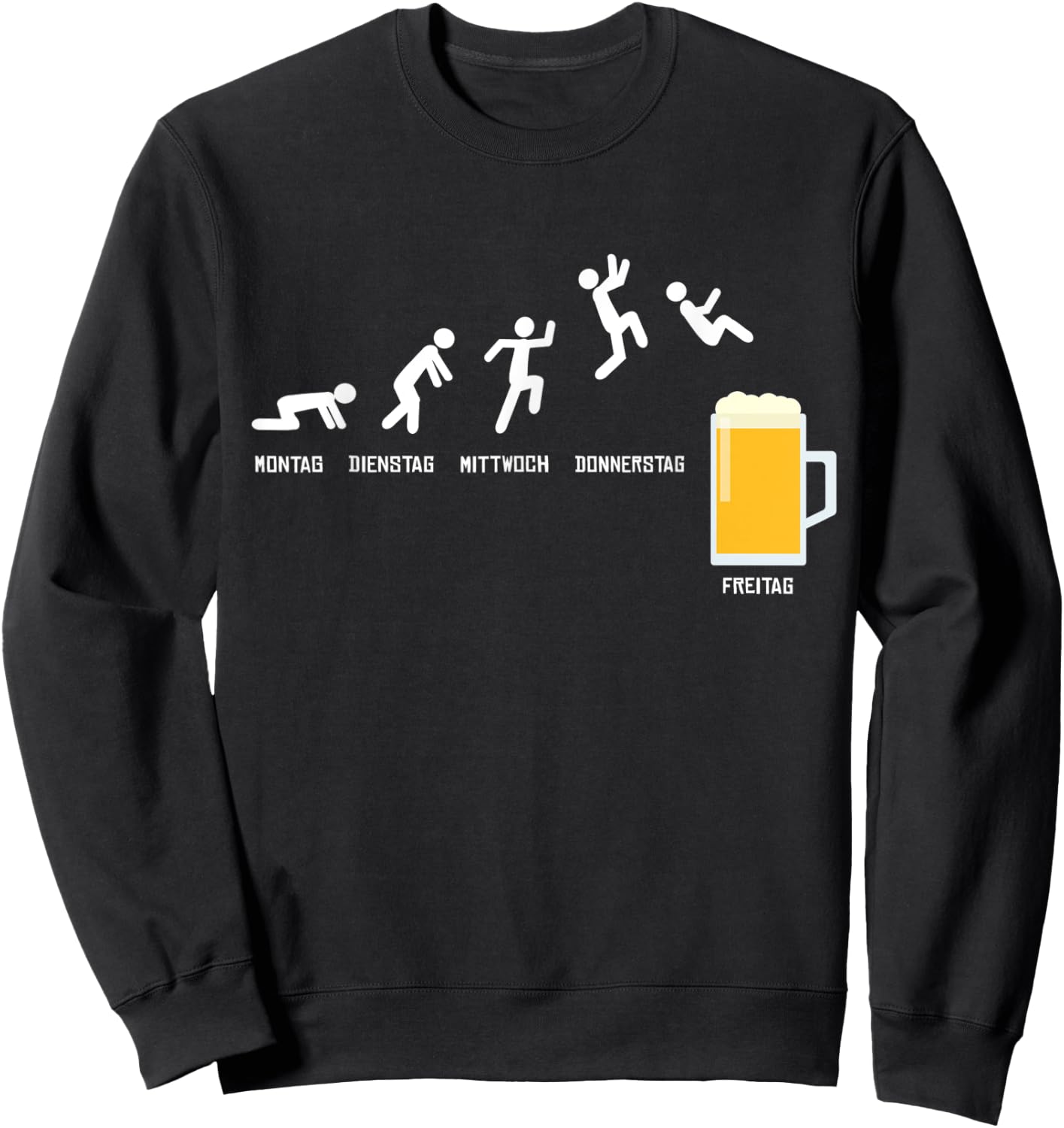 Beer Week Finally Friday Weekend Funny Beer Gift Sweatshirt - Sweatshirt | Black