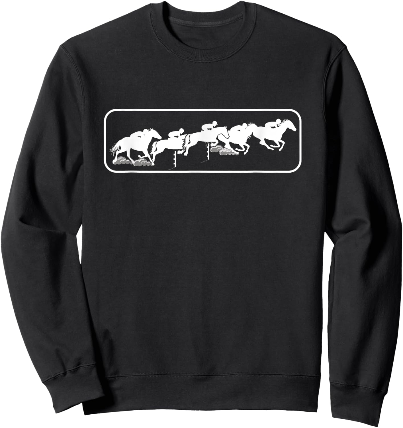 Horse Riding | Equestrian Dressage | Derby Horse Race Sweatshirt - Sweatshirt | Black
