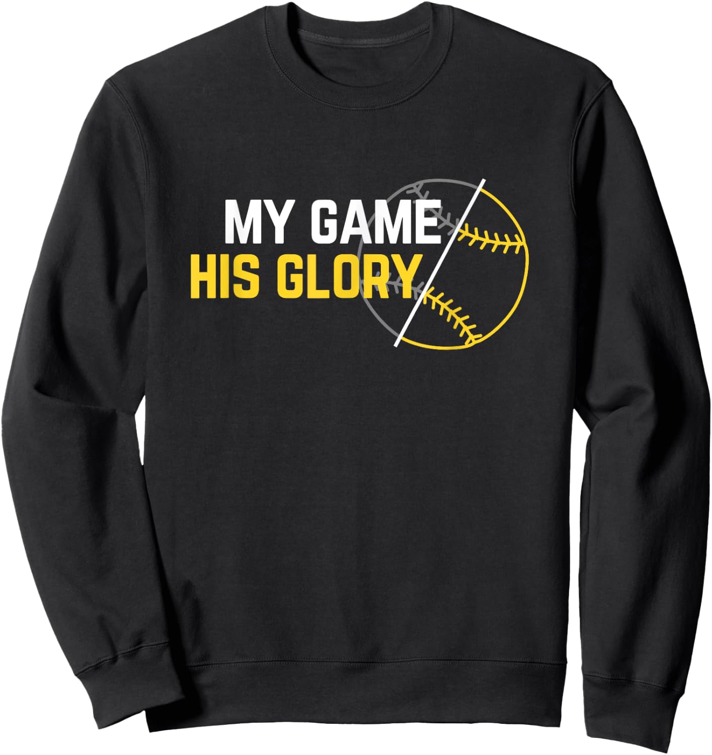 Christian Athlete Baseball Softball Sweatshirt - Sweatshirt | Black