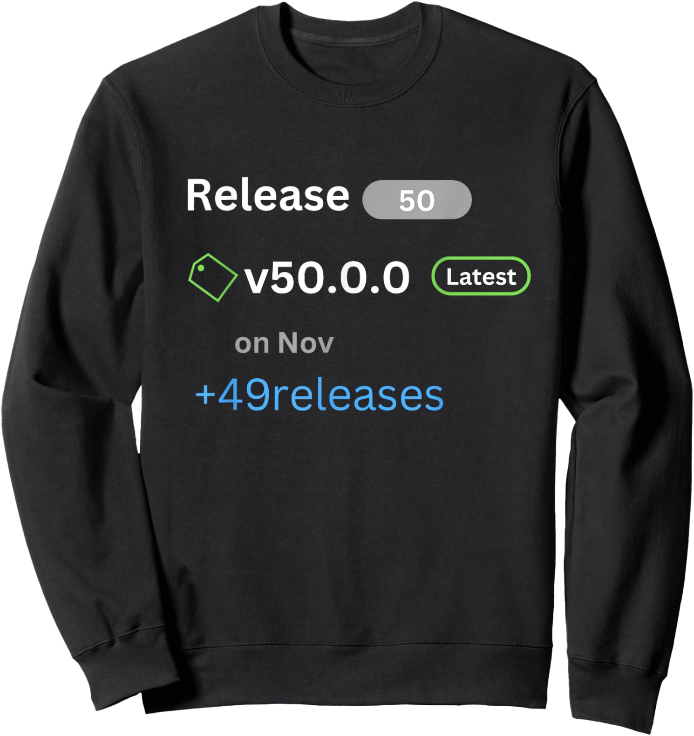 50th Year Birthday Nov Funny For IT Programmer Costume Gifts Sweatshirt - Sweatshirt | Black