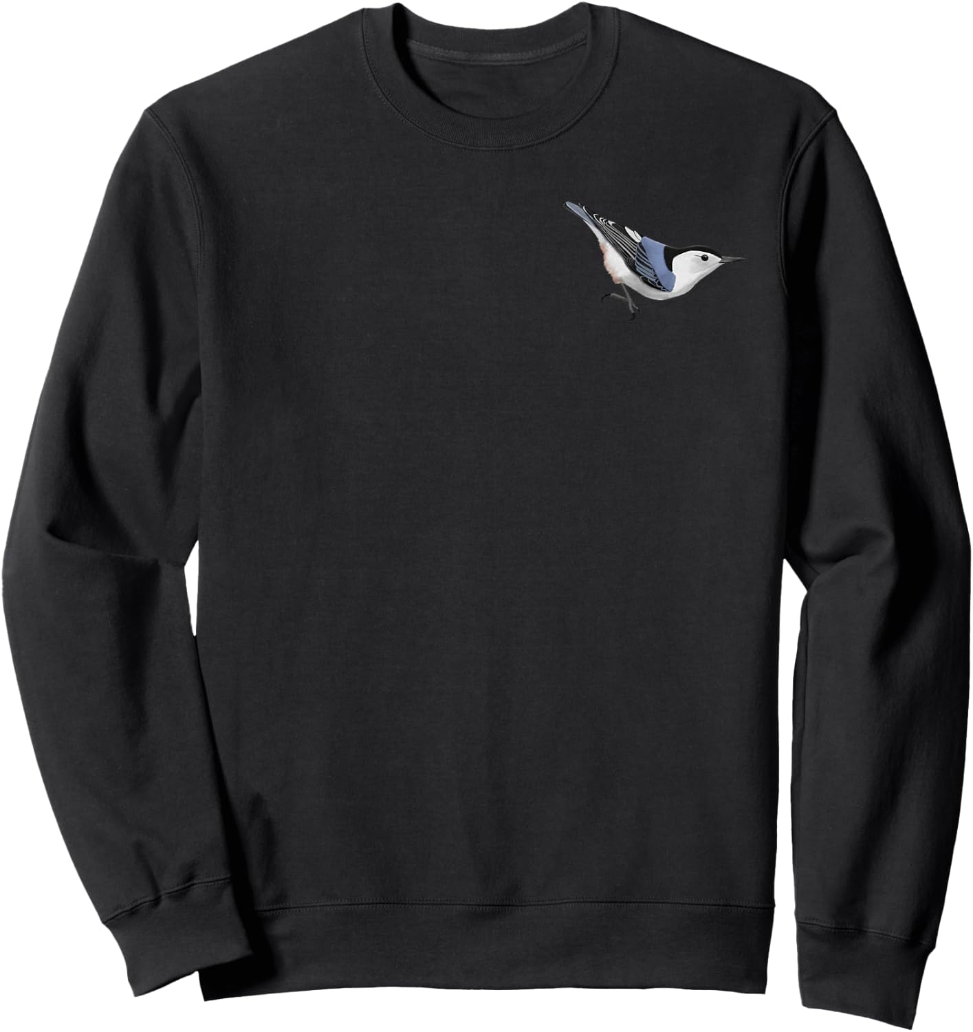 White-Breasted Nuthatch Bird Birdlover Birdwatcher Biologist Sweatshirt - Sweatshirt | Black