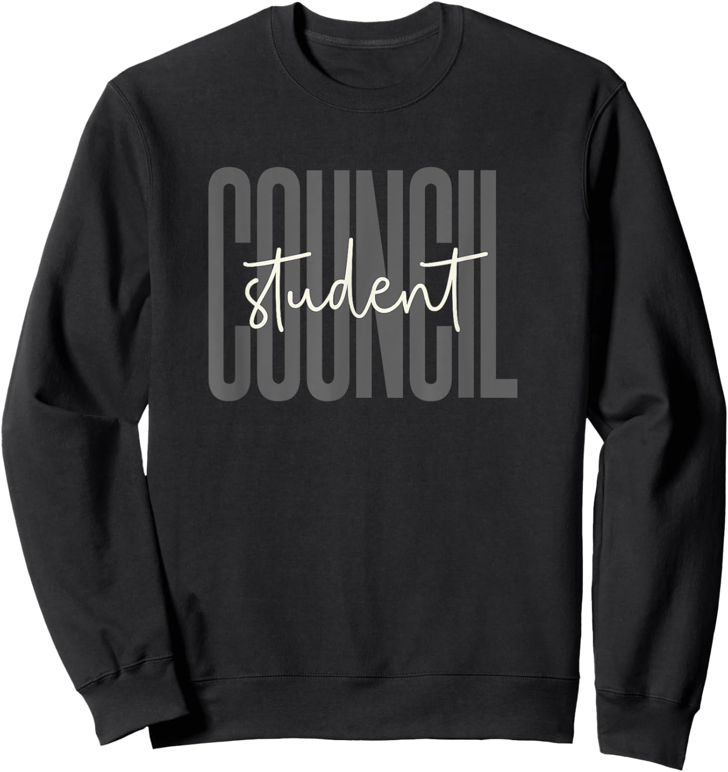 Student Council Groovy World Student Day Men Women Kids Sweatshirt - Sweatshirt | Black