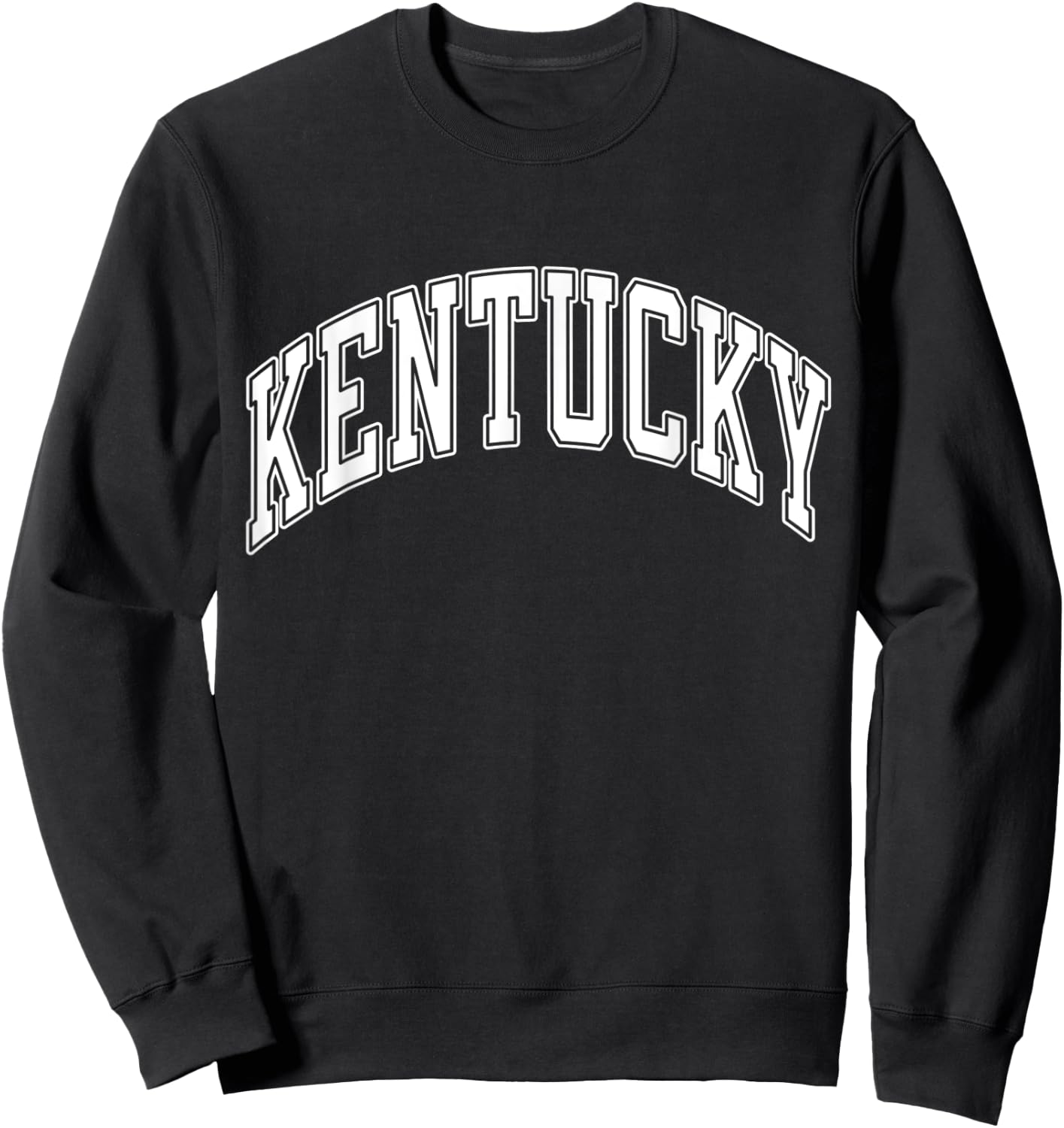 Kentucky Varsity Style White Text Sweatshirt - Sweatshirt | Black