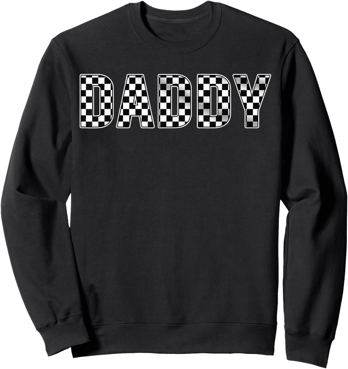 Pit Crew Daddy Racing Car Family Matching Birthday Party Sweatshirt - Sweatshirt | Black
