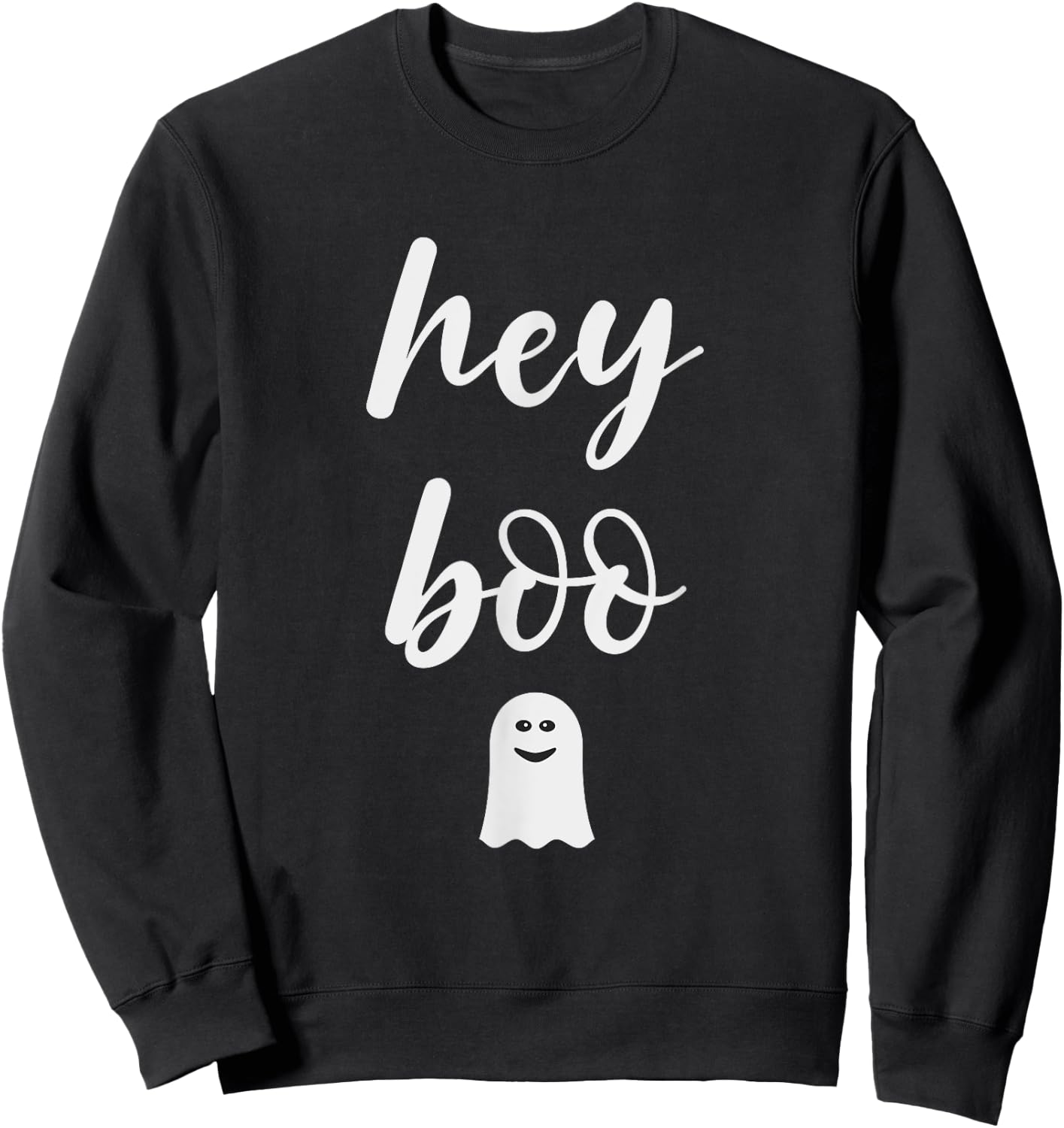 Hey Boo Sweatshirt - Sweatshirt | Black