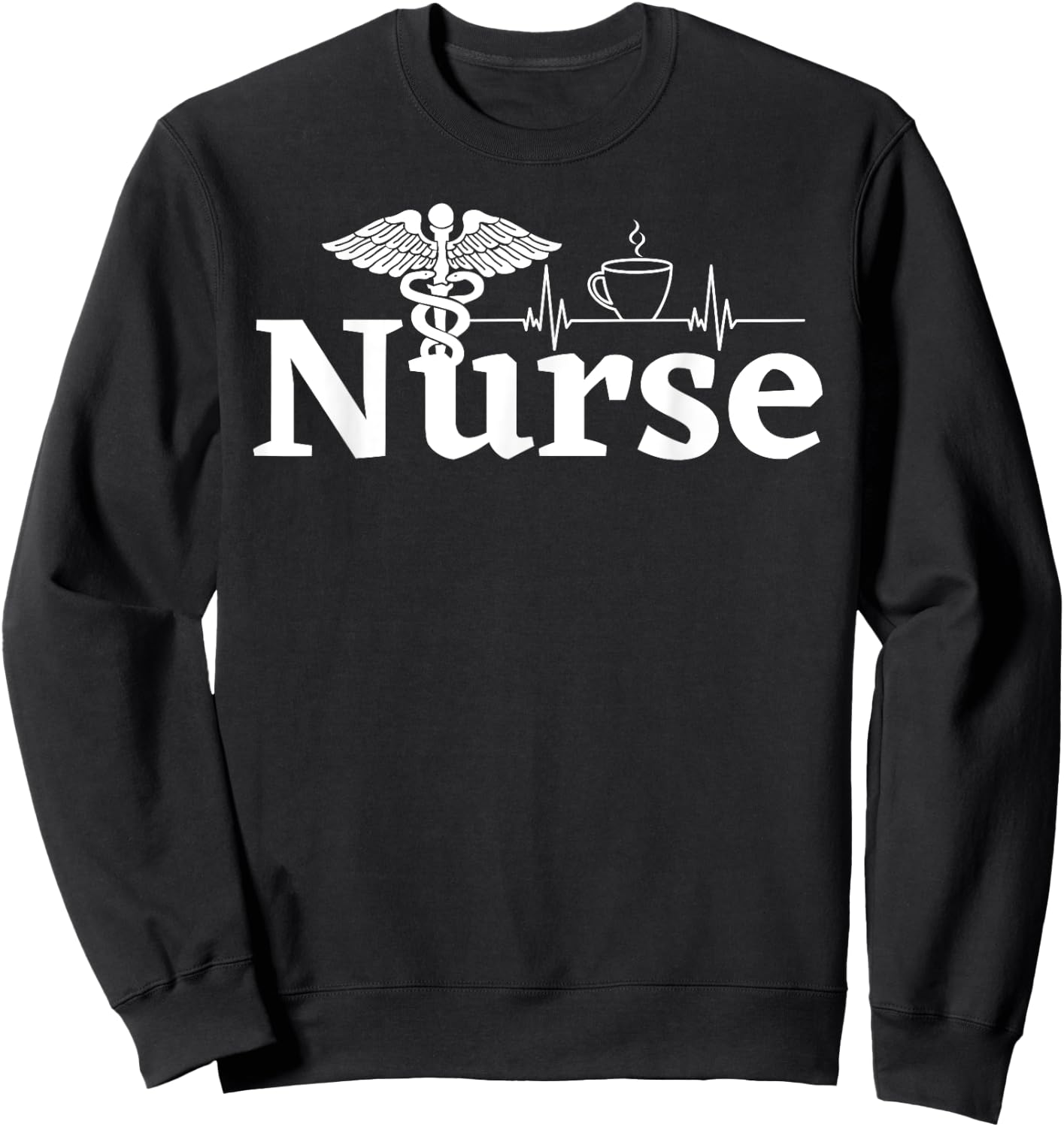 Nurse Women Work Rn Caduceus Symbol Nurse Week 2023 Her Sweatshirt - Sweatshirt | Black