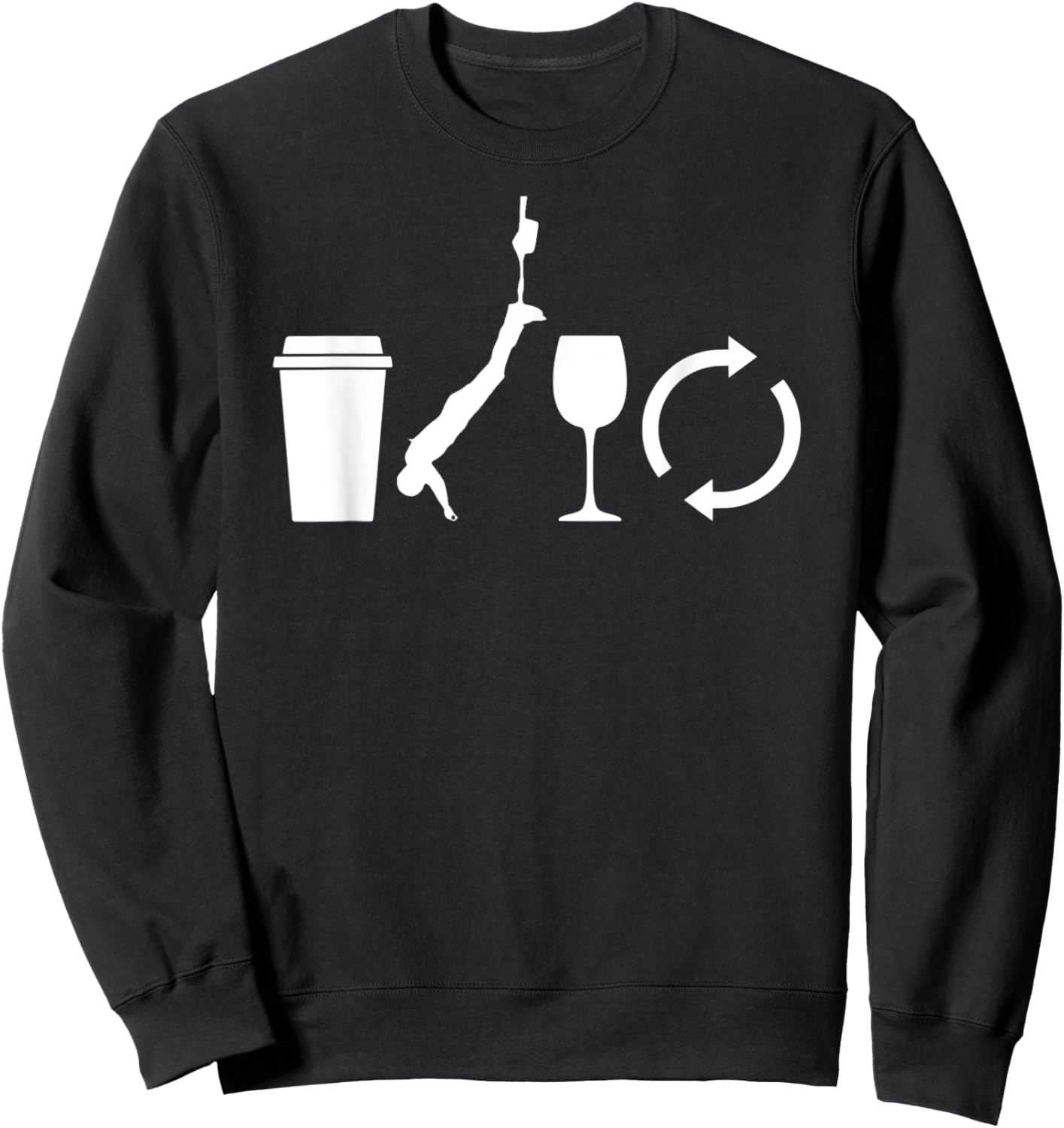 Funny Bungee Fitness Workout Instructor Gym Class Sweatshirt - Sweatshirt | Black