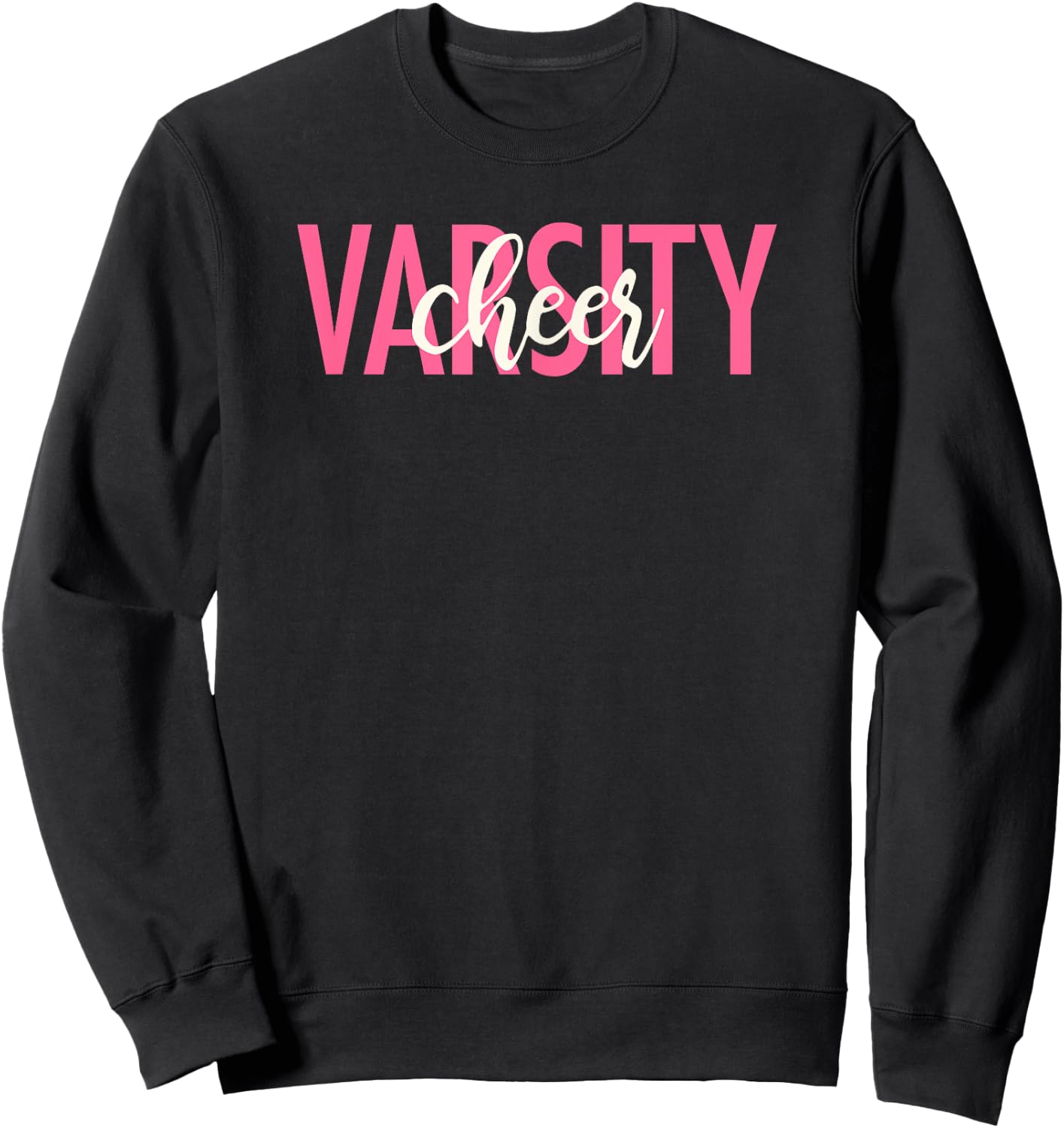 Varsity Cheer Proud High School Varsity Cheerleader Sweatshirt - Sweatshirt | Black