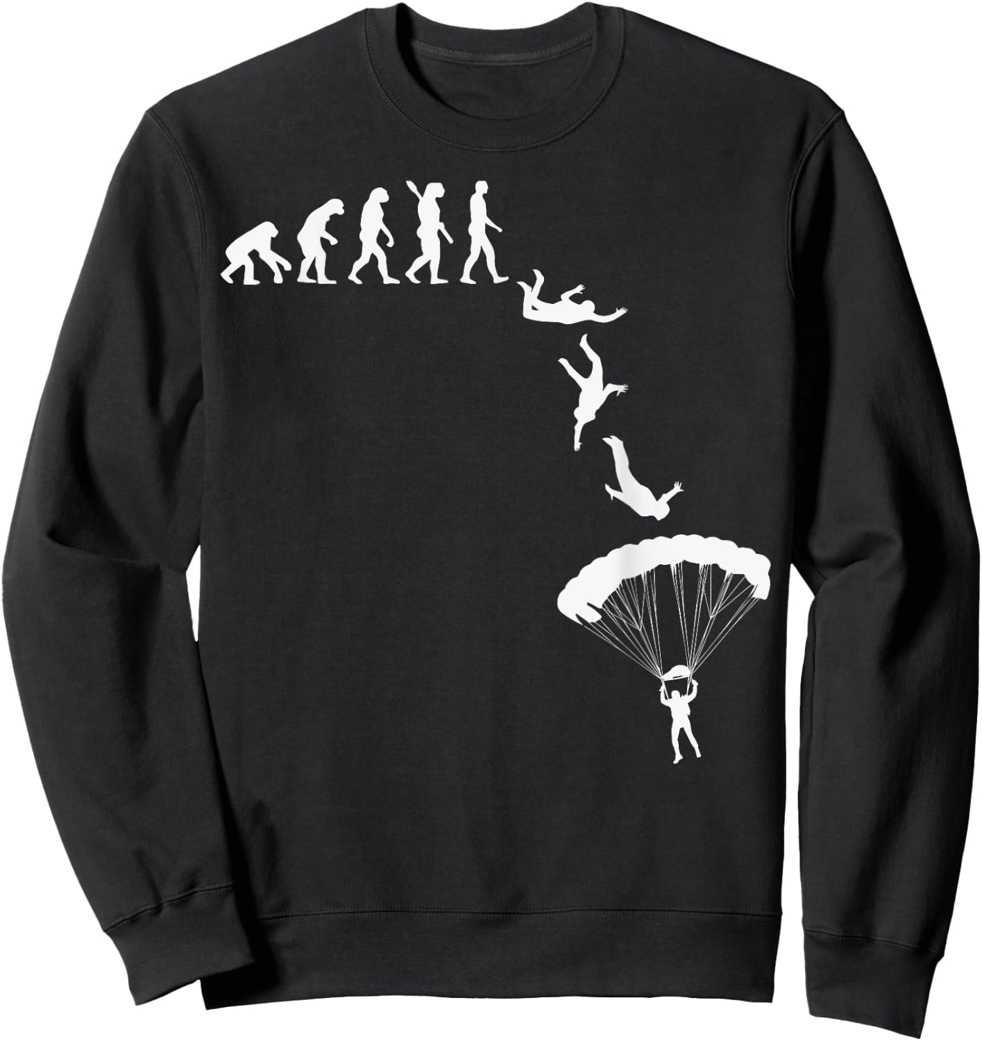 Cool Skydive Design Women Skydiver Skydiving Lovers Sweatshirt - Sweatshirt | Black