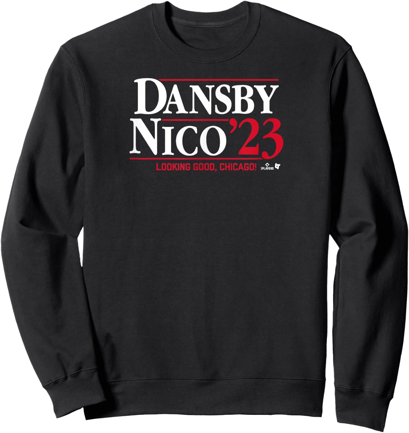 Dansby Swanson and Nico Hoerner - Chicago Baseball Sweatshirt - Sweatshirt | Black