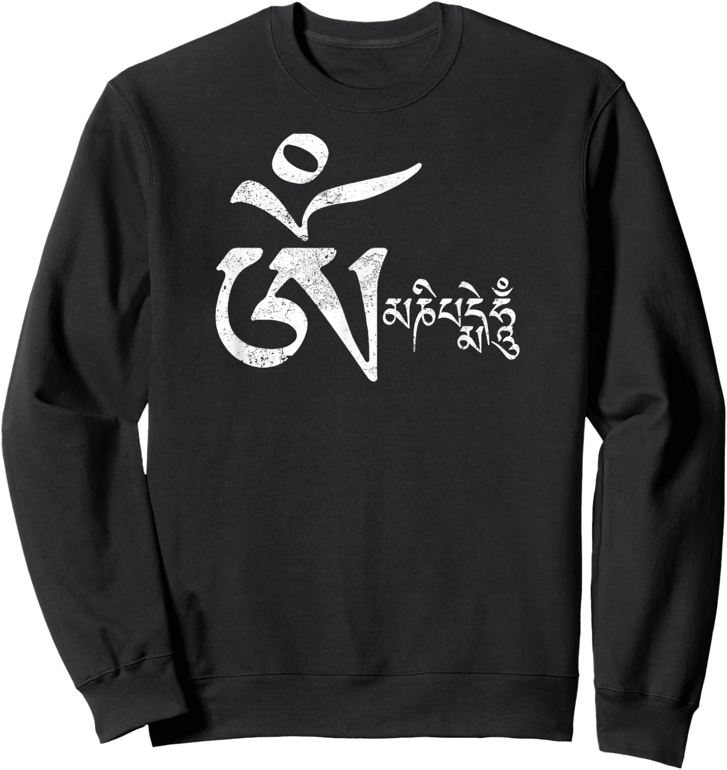 Mantra om mani padme hum yoga Buddhist zen meditation Sweatshirt - Sweatshirt | Black