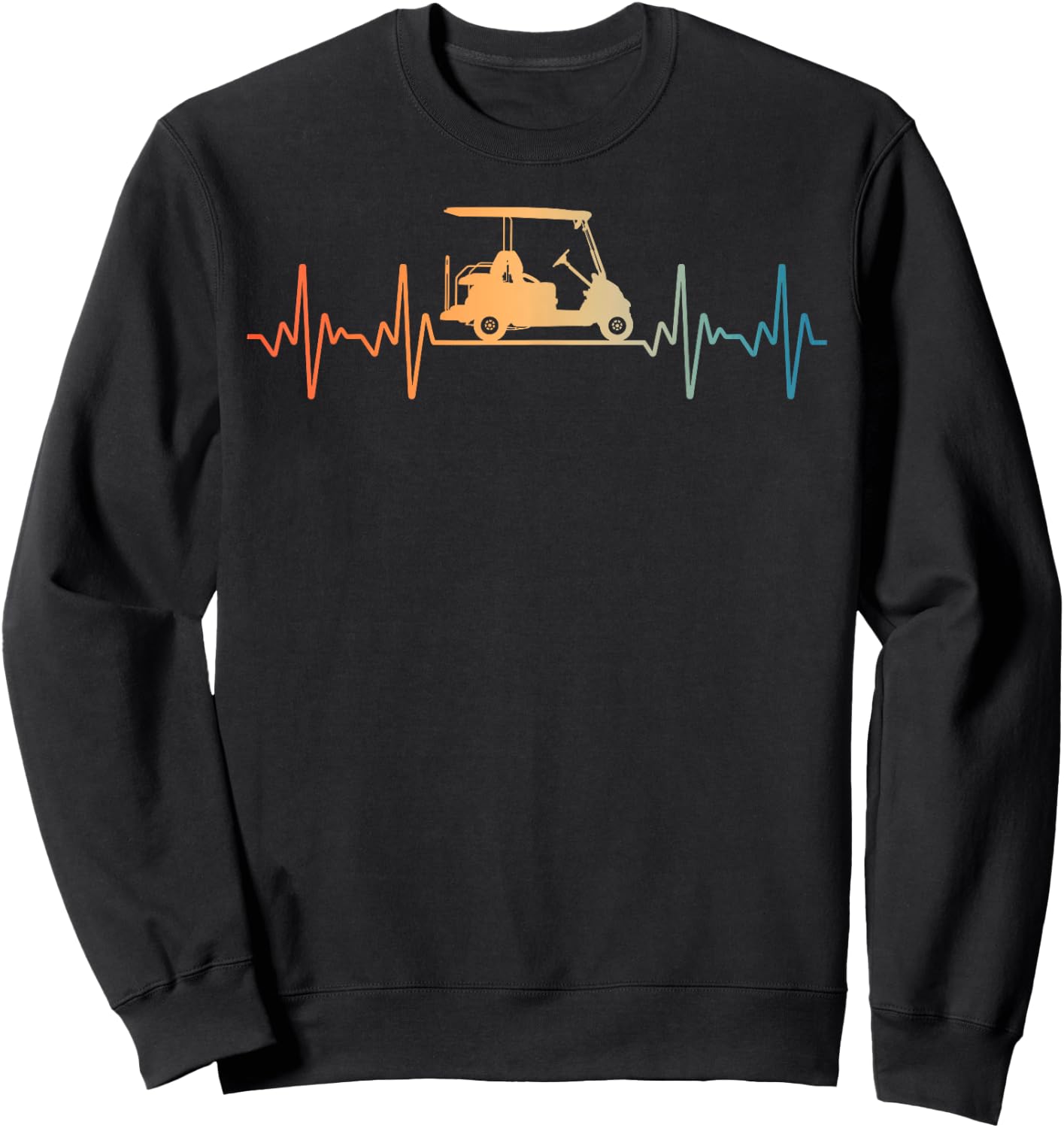 Cool Golf Cart Art Women Golfer Golf Lover & Players Sweatshirt - Sweatshirt | Black