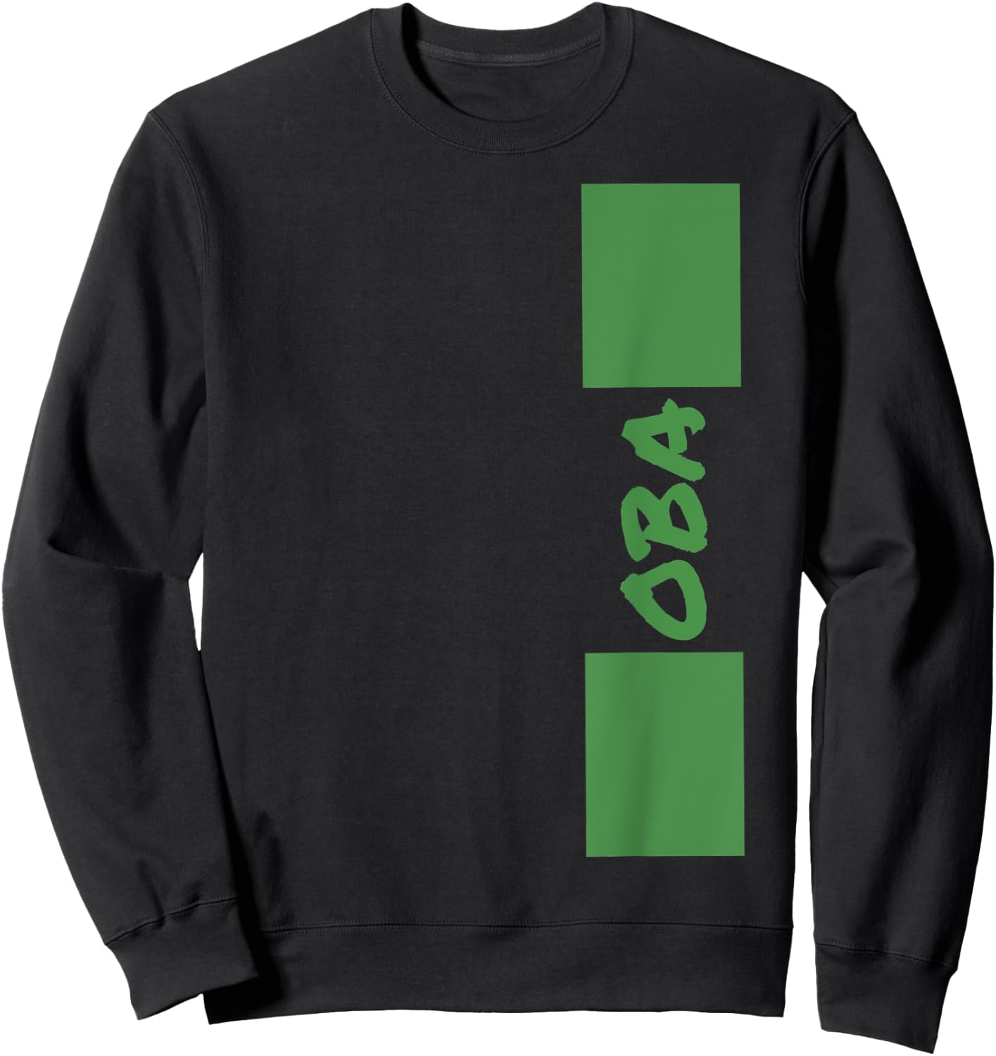 Oba Nigerian Flag Naija King Sweatshirt - Sweatshirt | Black