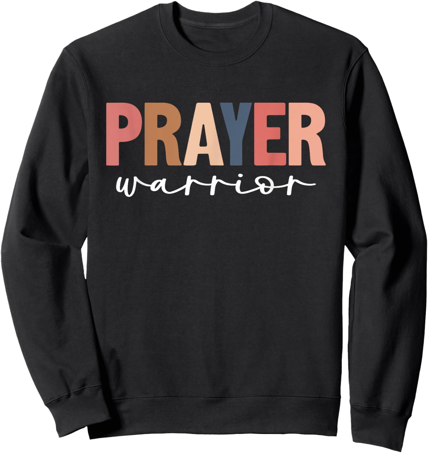 Prayer Warrior Faith God Jesus Christian Women Cute Sweatshirt - Sweatshirt | Black