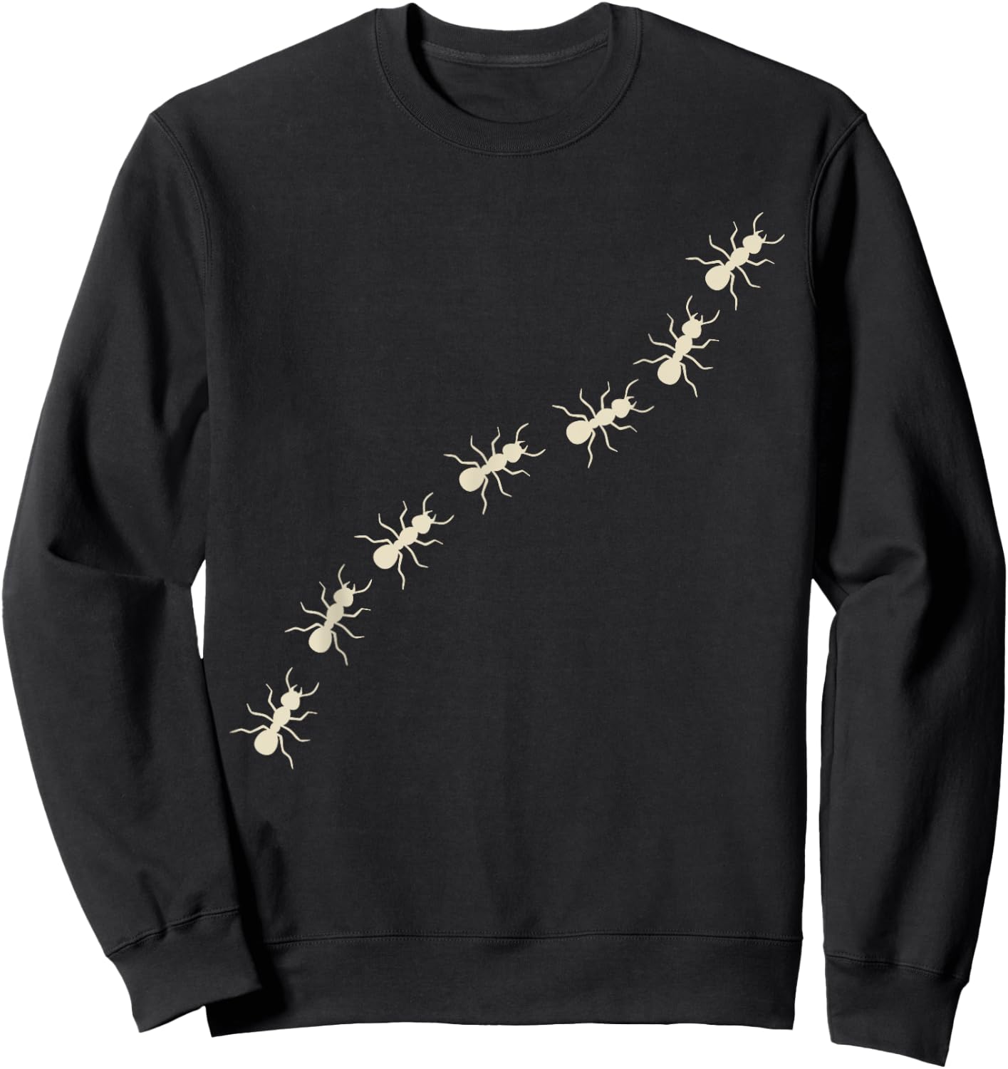 Ant Walk cute men girl and women Ants Insects Ant keeping Sweatshirt - Sweatshirt | Black