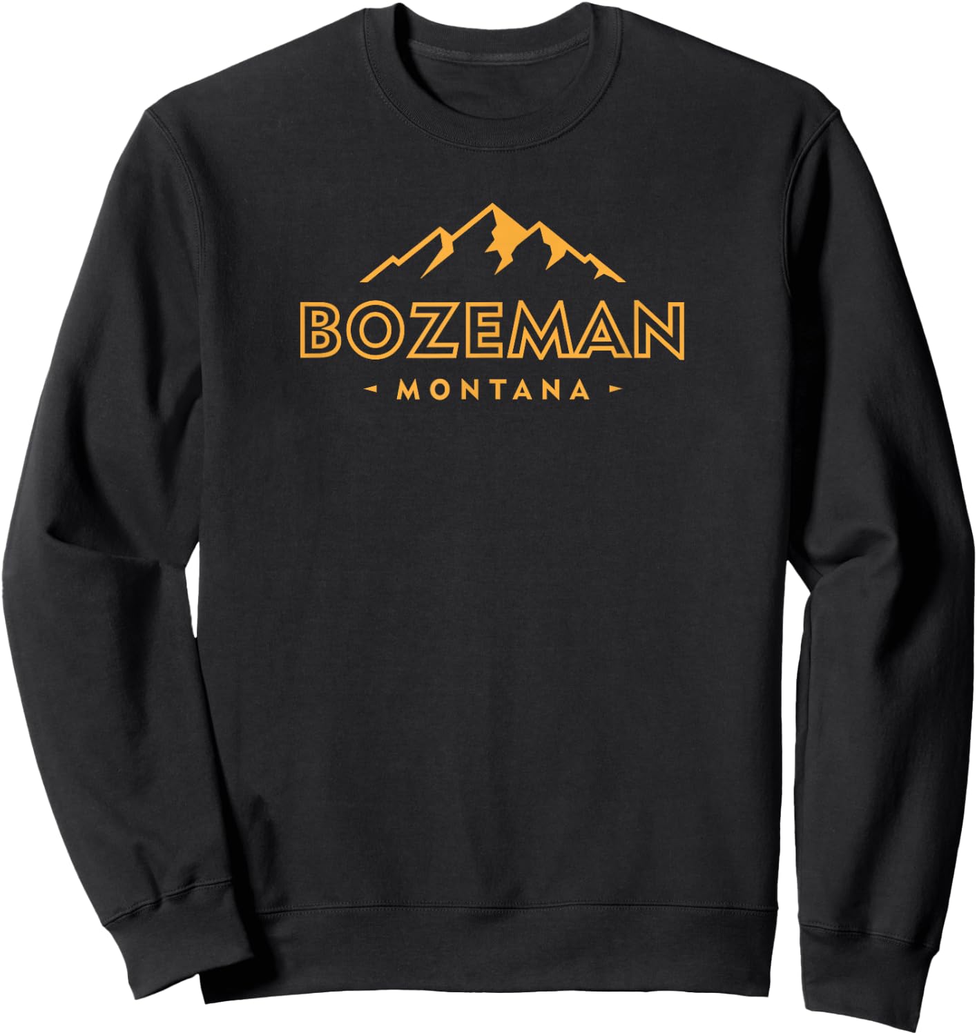 Vintage Bozeman Montana Retro Mountain Souvenir Sweatshirt - Sweatshirt | Black