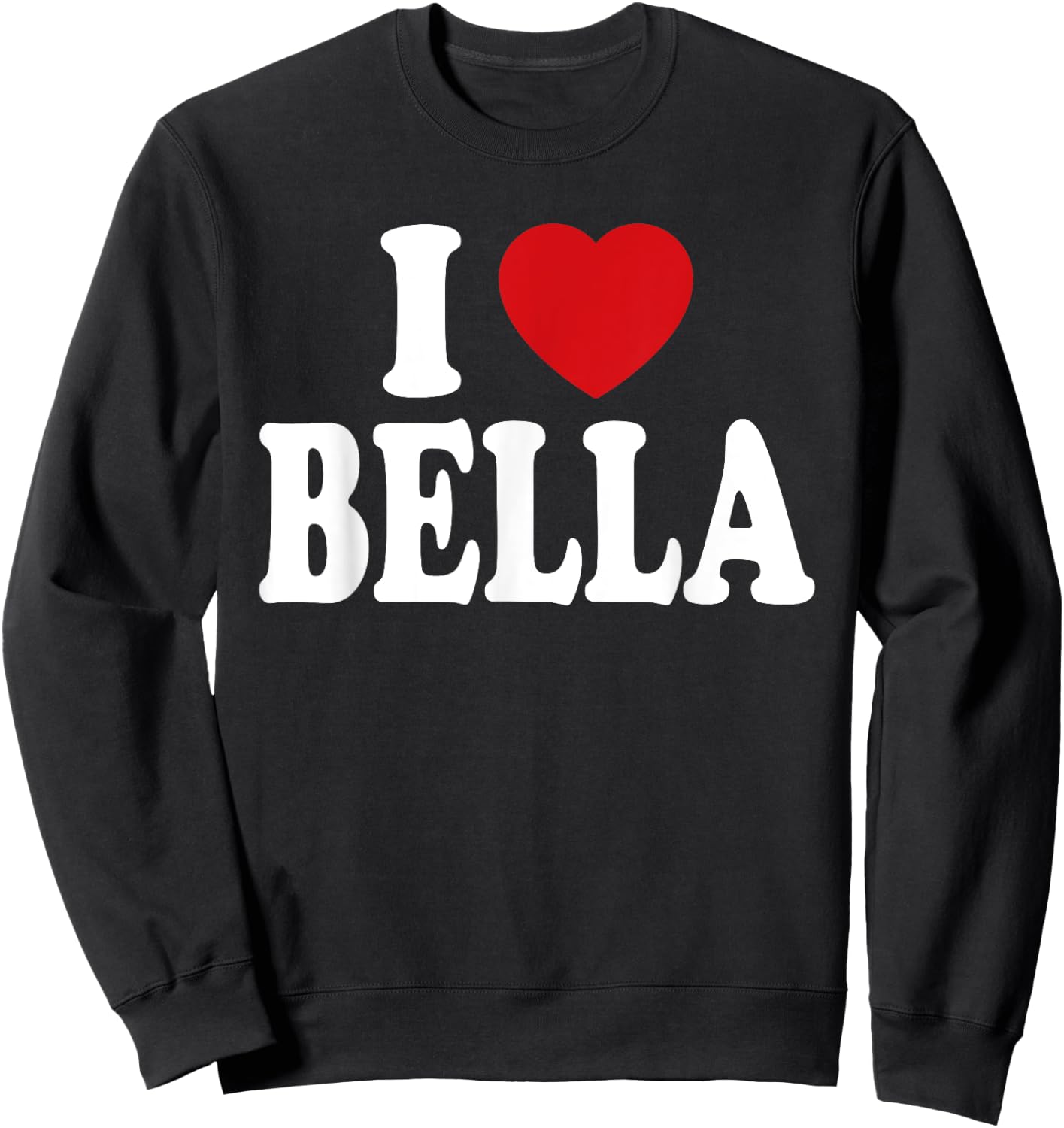 I Heart Love Bella Sweatshirt - Sweatshirt | Black