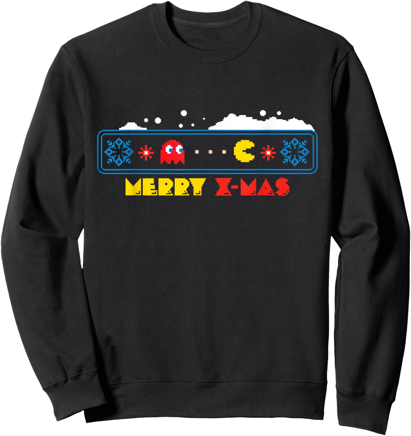 PAC-MAN Christmas Sweatshirt - Sweatshirt | Black