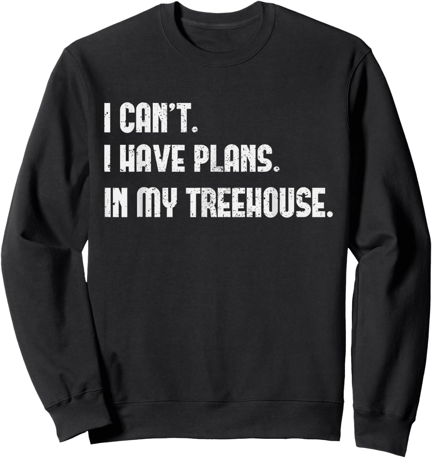 Funny Treehouse Lover Kids Girls Boys Outdoor Nature Sweatshirt - Sweatshirt | Black