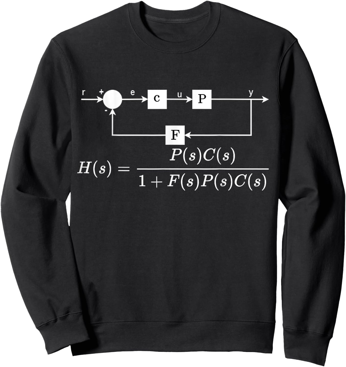 Control theory transfer function, engineering basics Sweatshirt - Sweatshirt | Black