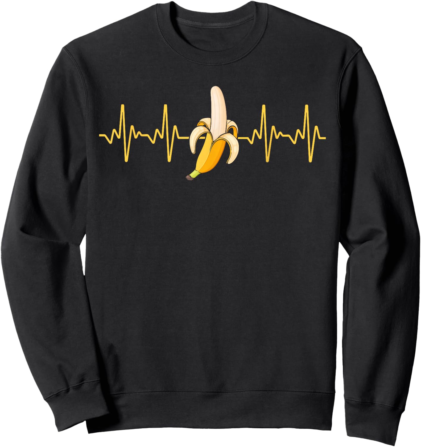 Cute Banana Women Kids Tropical Fruit Banana Lover Sweatshirt - Sweatshirt | Black