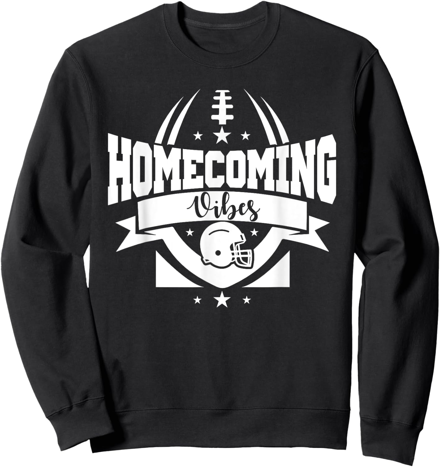 Hoco 2023 Homecoming Vibes Football Game Day School Reunion Sweatshirt - Sweatshirt | Black