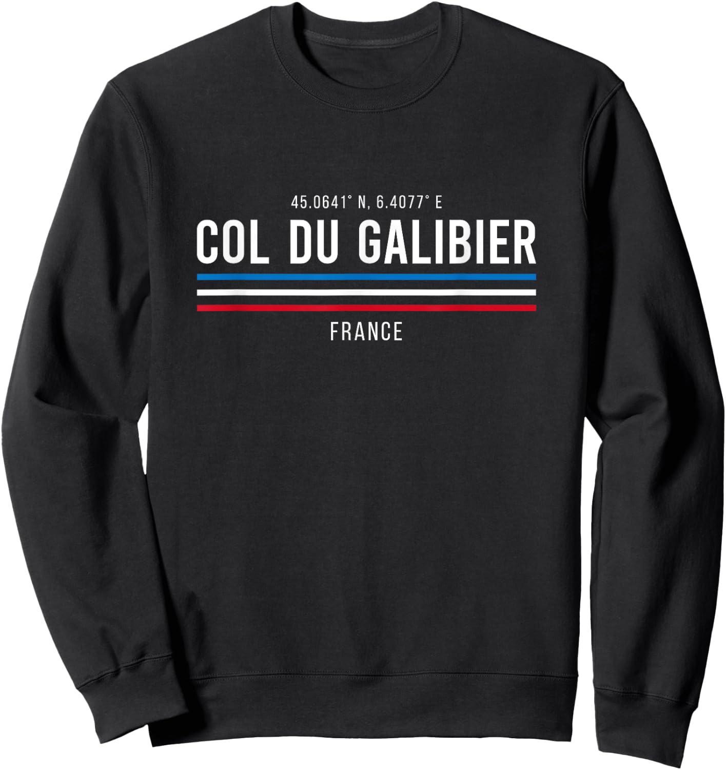 Col Du Galibier Cycling Sweatshirt - Sweatshirt | Black
