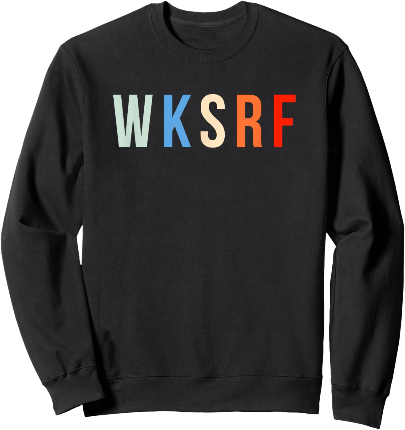 WKSRF Wakeboard Wakeboarding Wakeboarder Surfing Wakesurf Sweatshirt - Sweatshirt | Black
