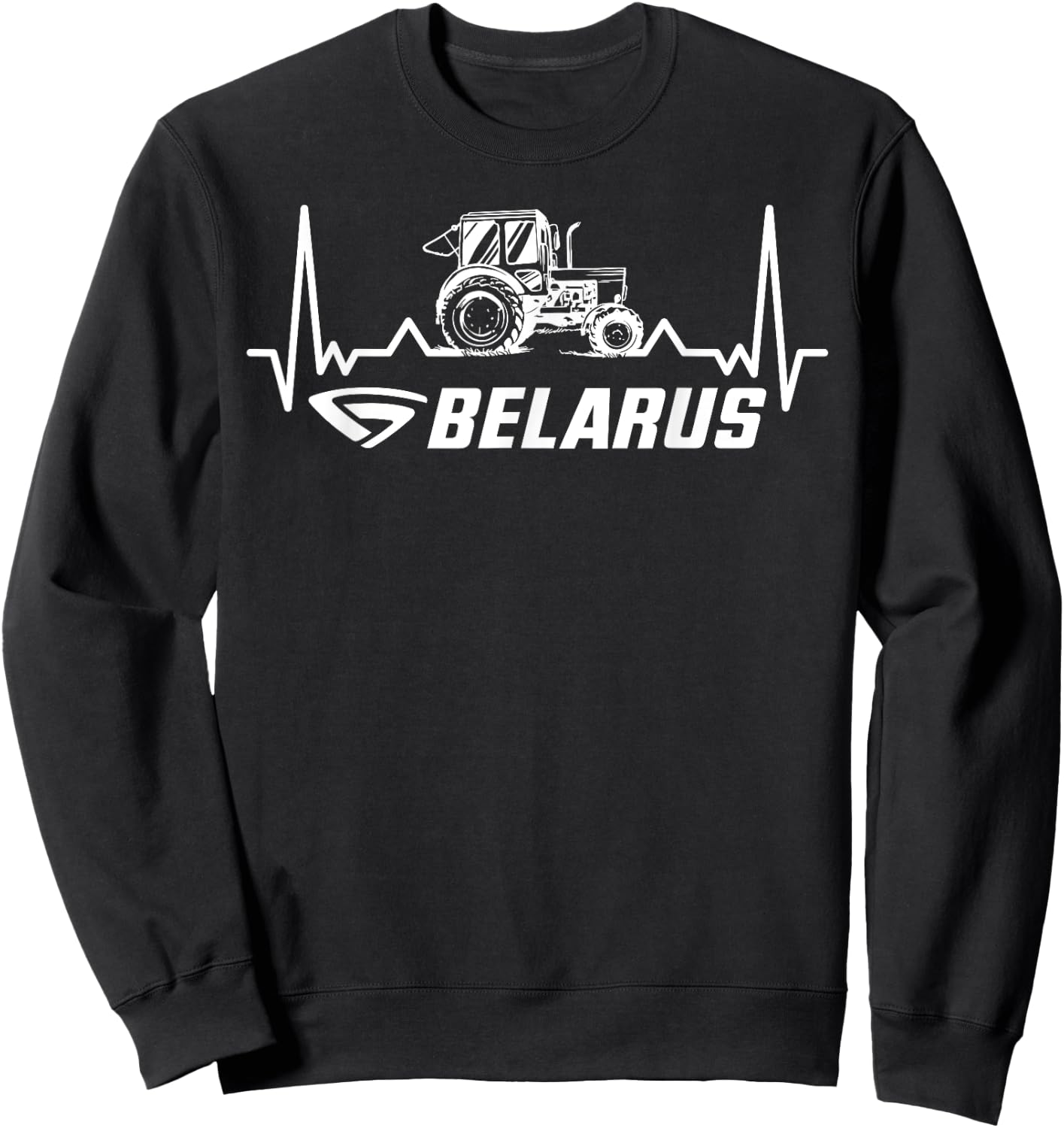 Belarus Bauer Tractor Farmer's Tractor Sweatshirt - Sweatshirt | Black