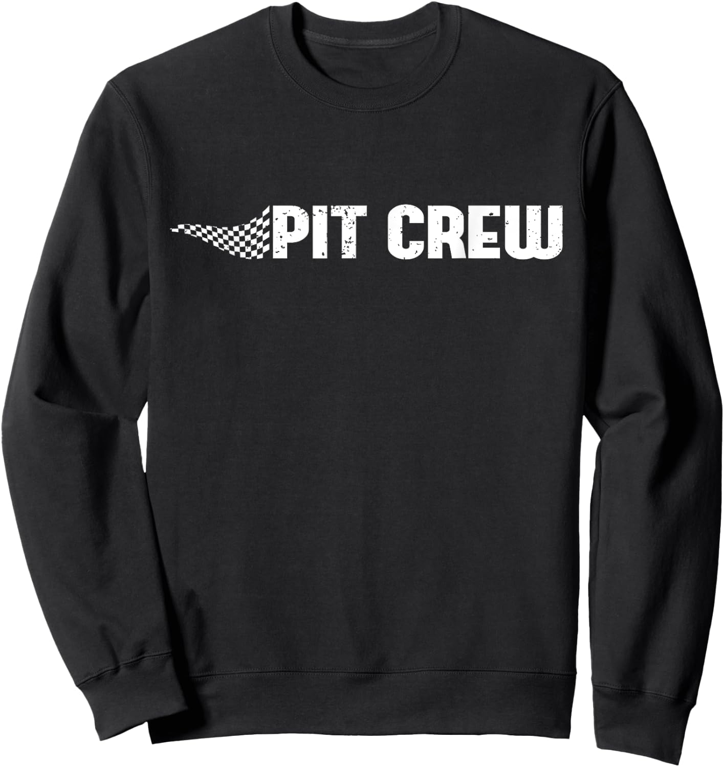 Pit Crew Pit Crew Racing Car Family Matching Birthday Party Sweatshirt - Sweatshirt | Black