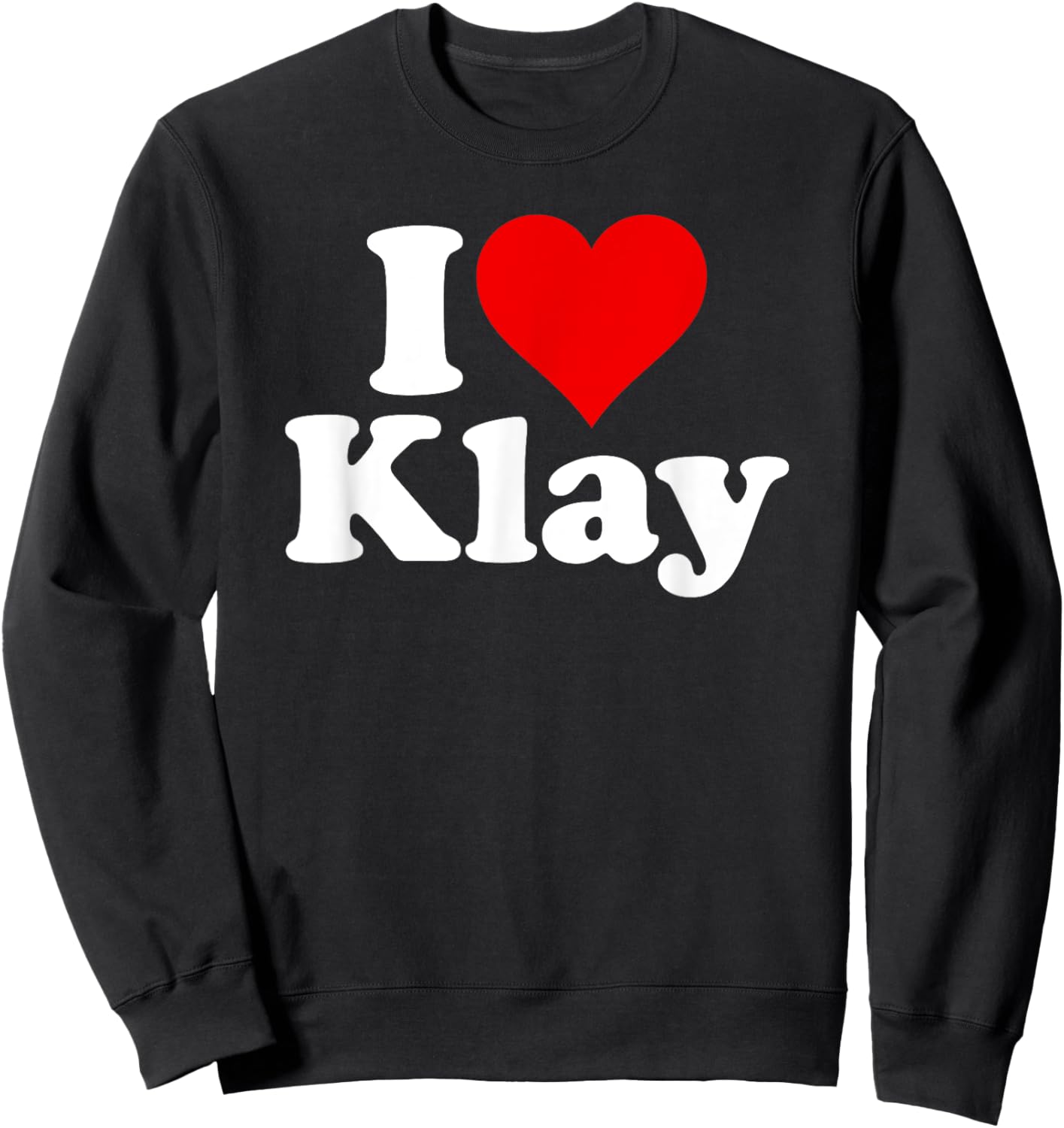 I Love Heart Klay Sweatshirt - Sweatshirt | Black