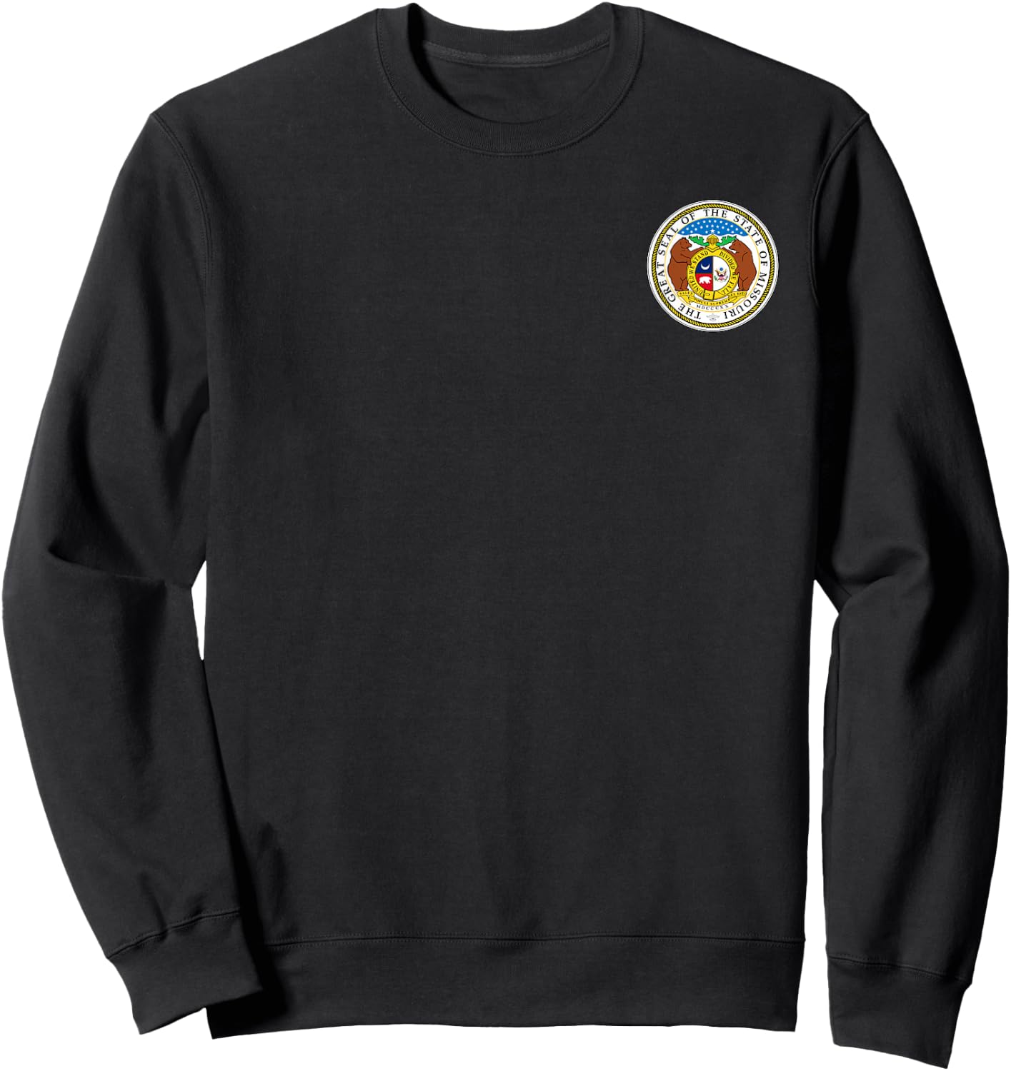 State of Missouri Seal Coat of Arms Flag Sweatshirt - Sweatshirt | Black