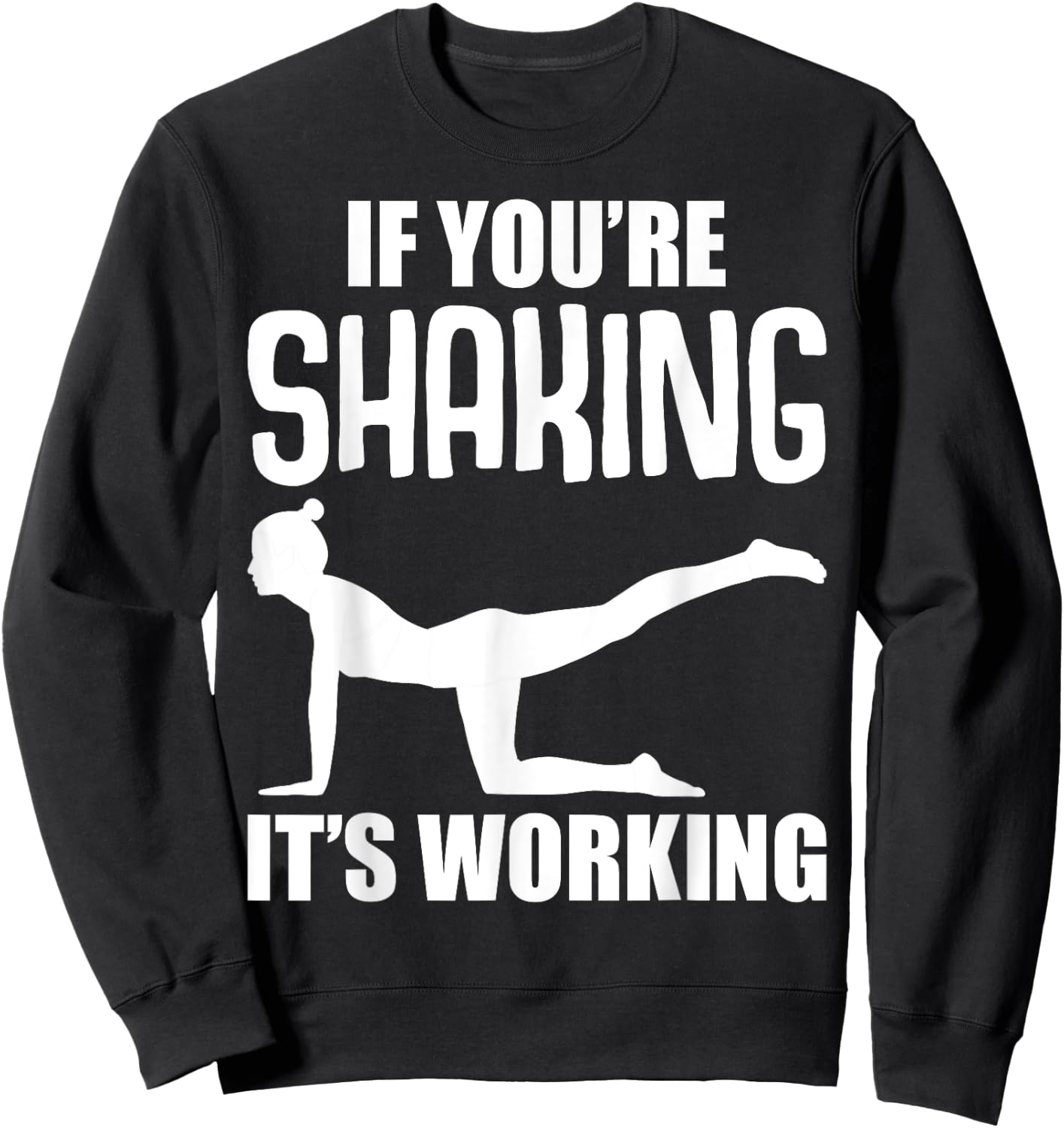 Cool Pilates Gifts Black -Adults Classic Fit Cotton Polyester Workout Small Sweatshirt - Sweatshirt | Black