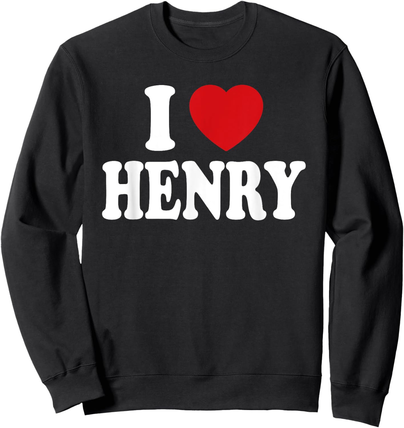I Heart Love Henry Sweatshirt - Sweatshirt | Black