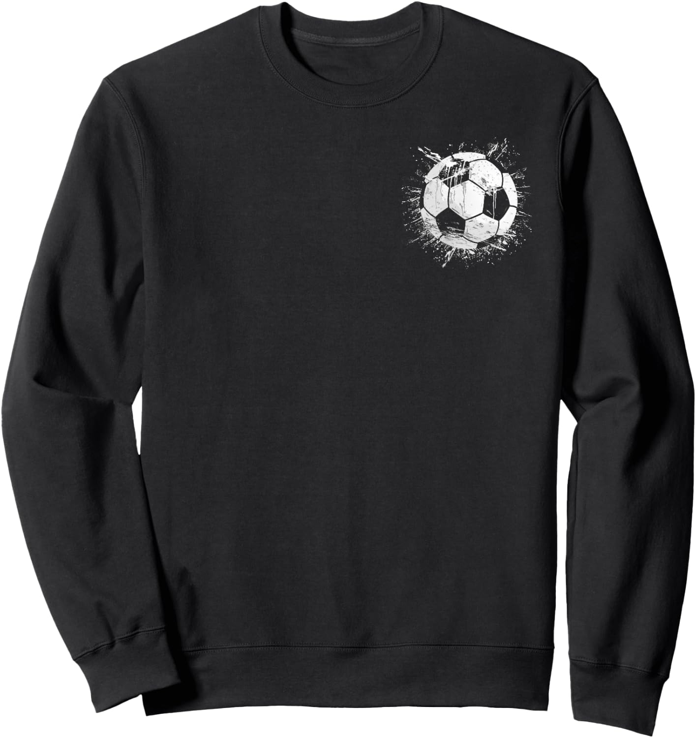 Soccer Ball Sport Stylish Design Sweatshirt - Sweatshirt | Black