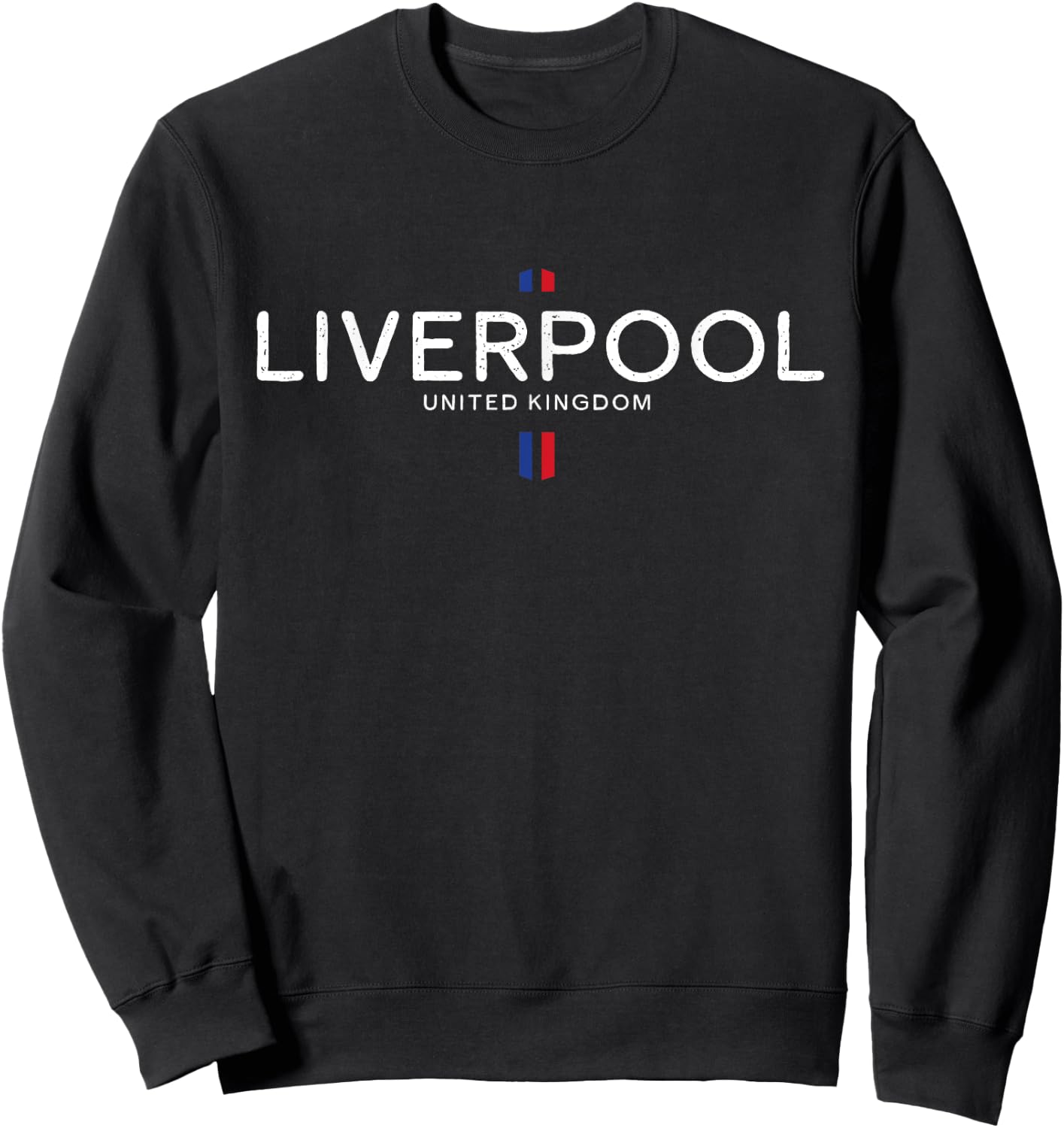Liverpool England UK Retro Vintage Sweatshirt - Sweatshirt | Black