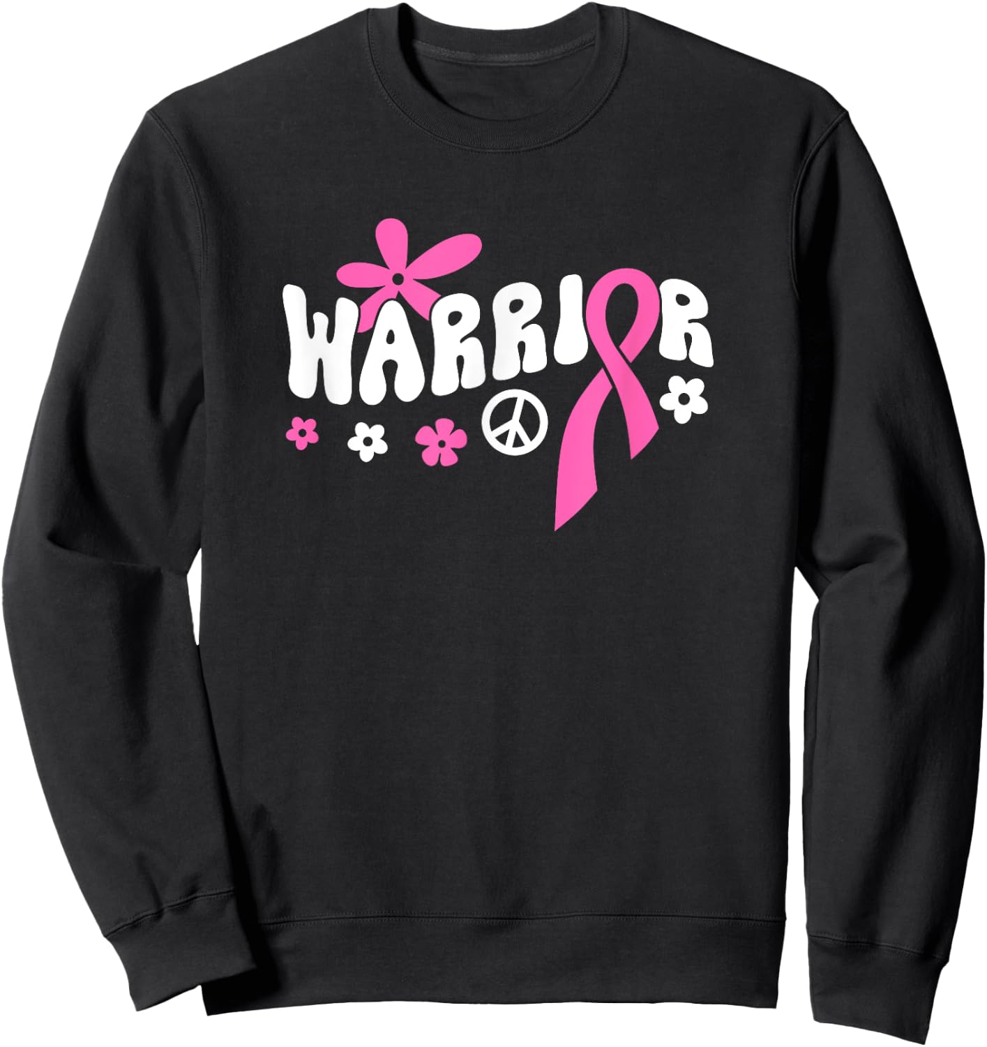Breast Cancer Warrior Sweatshirt - Sweatshirt | Black
