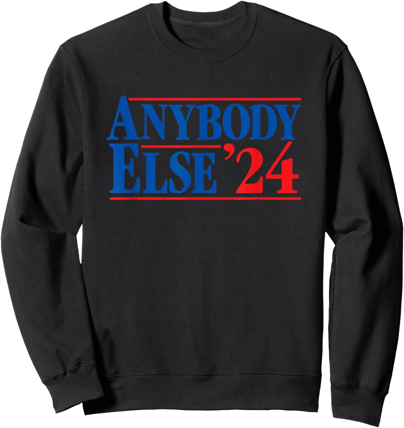 ANYBODY ELSE 24 election 2024 anti Biden Trump DeSantis Vote Sweatshirt - Sweatshirt | Black