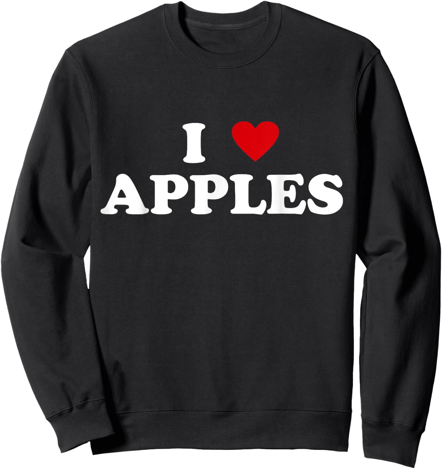 I Heart Crops Farming Farmer - I Love Apple Sweatshirt - Sweatshirt | Black