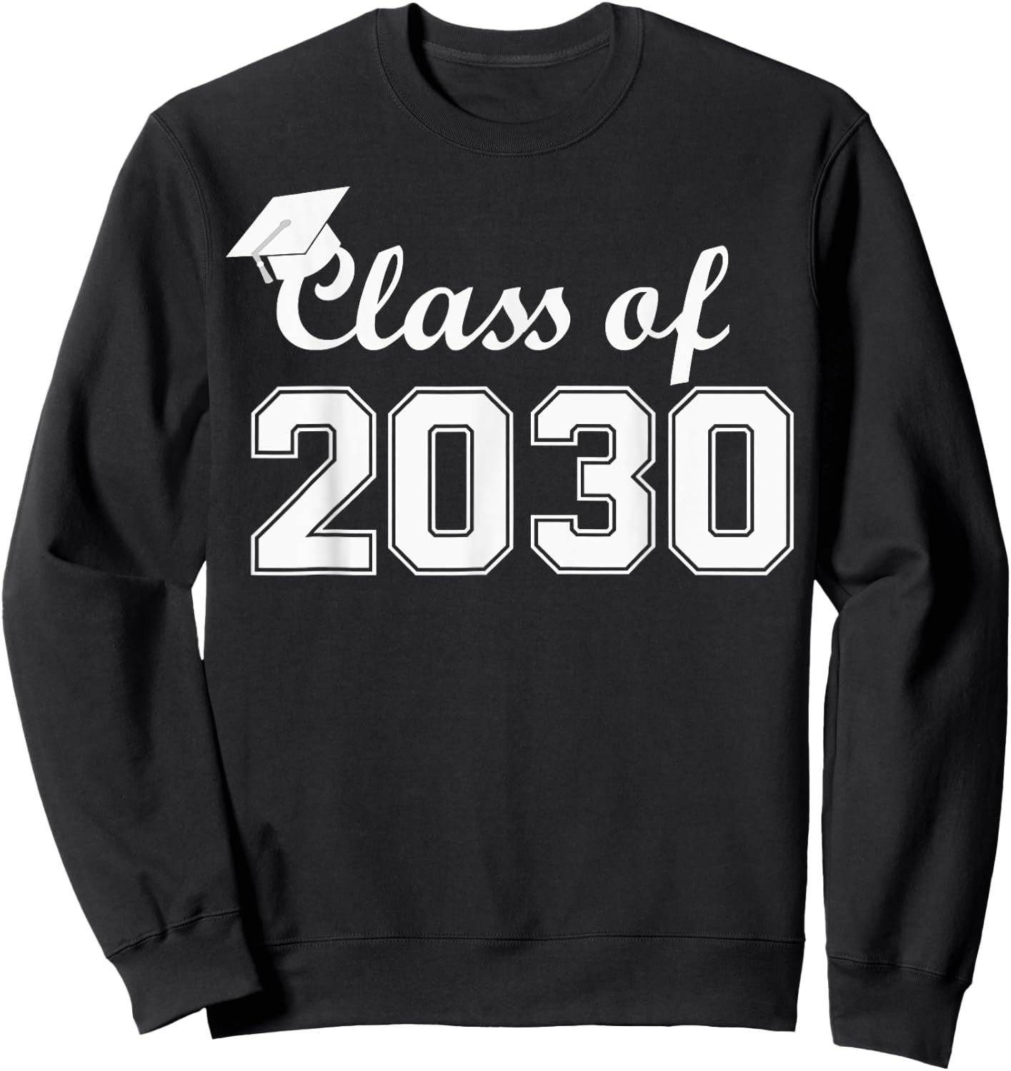 Class of 2030 Grow With Me Shirt First Day of School Sweatshirt - Sweatshirt | Black