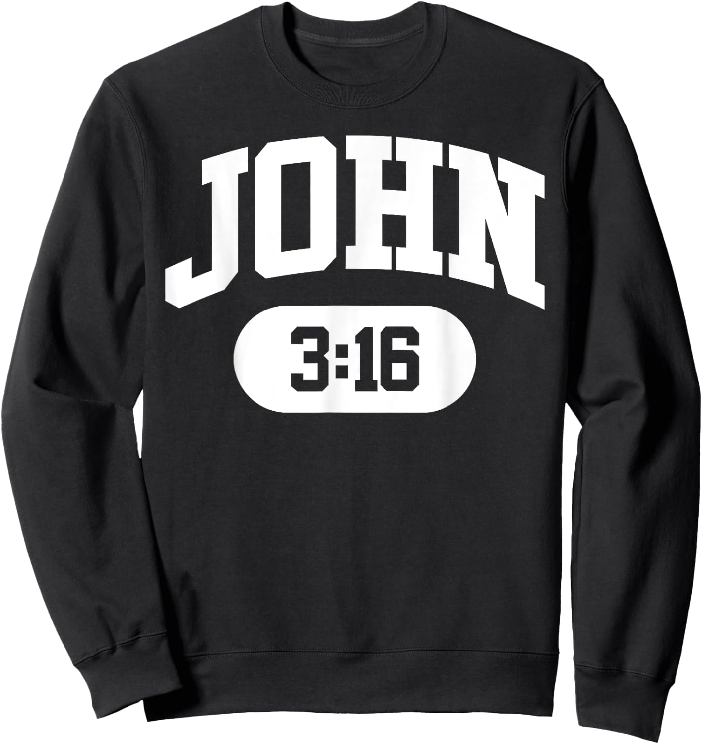 John 3:16 Sweatshirt - Sweatshirt | Black