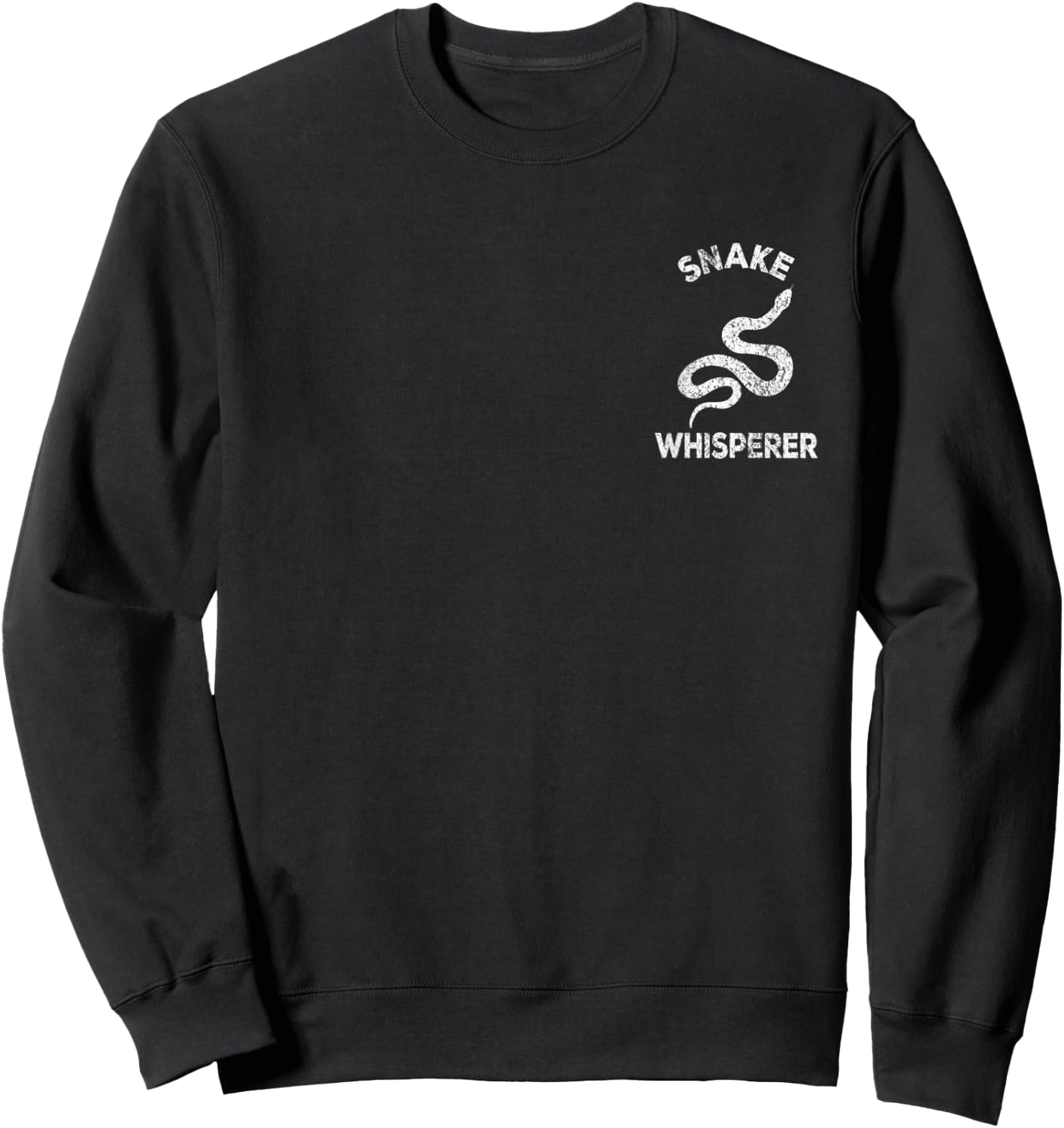 Snake Whisperer Snake Lover Funny Snake Quote Sweatshirt - Sweatshirt | Black
