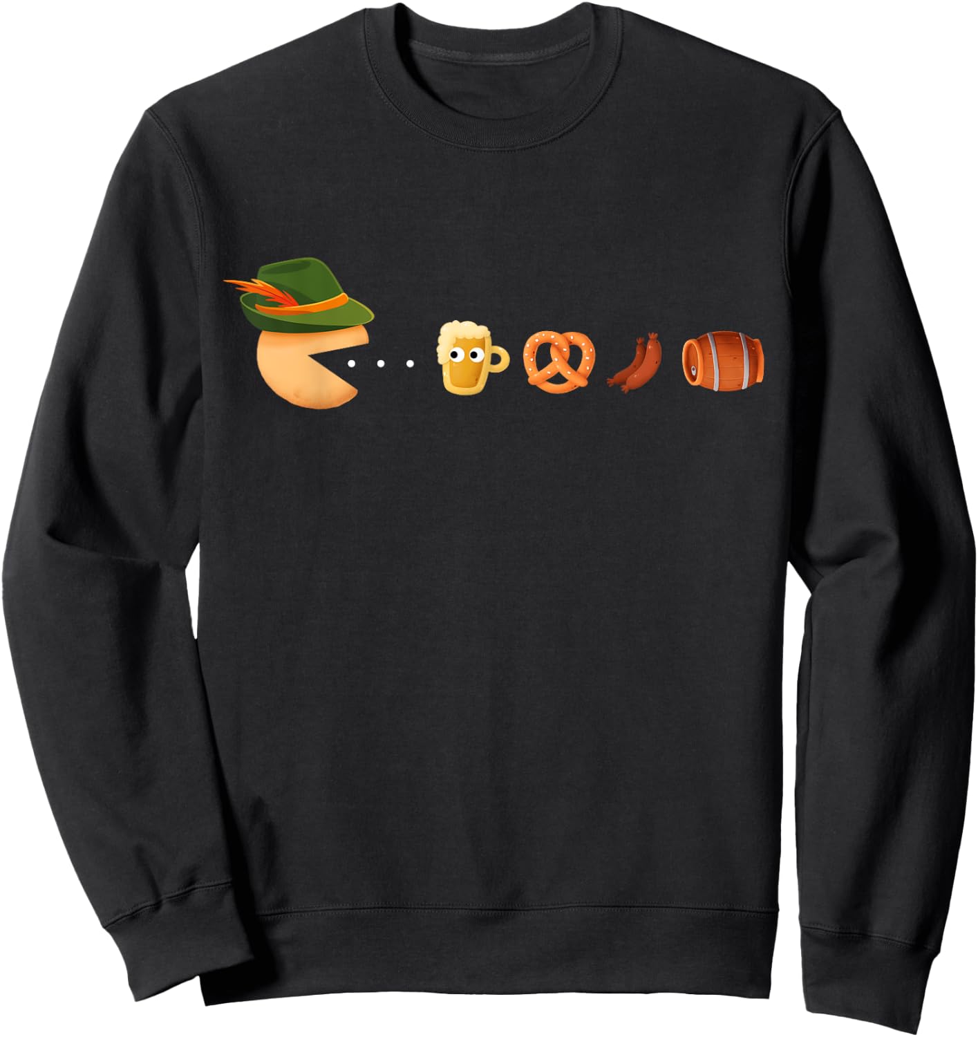 Funny Oktoberfest Gamer, Beer Festival, German Beer Drinking Sweatshirt - Sweatshirt | Black